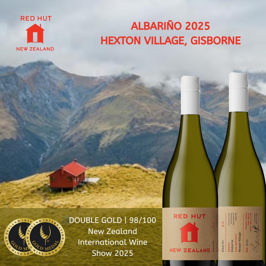 Red Hut Albariño has just taken Double Gold at the New Zealand International Wine Awards! âš
Fresh, zesty, and award-winning â the perfect Albariño for seafood nights, sunny afternoons, or just treating yourself.
Donât just take our word for it â taste the award-winning wine yourself!
Grab your bottle today.
#NextBigThing #albariño #nzalbariño #NZIWS2025 #hextonvillage #doublegold #newrelease #singlevineyard #greatoutdoors #gisbornwine #gisbornealbarino