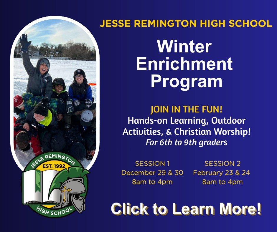 âïžâš Winter Enrichment is here! âšâïž
Give your student a chance to try something new, build skills, and have fun this winter at JRHS!
Programs available in December + February â save your spot at jrhs.org/winter-enrichment-program đ€
đ Questions? Call (603) 483-5664 and ask for Kathy!
