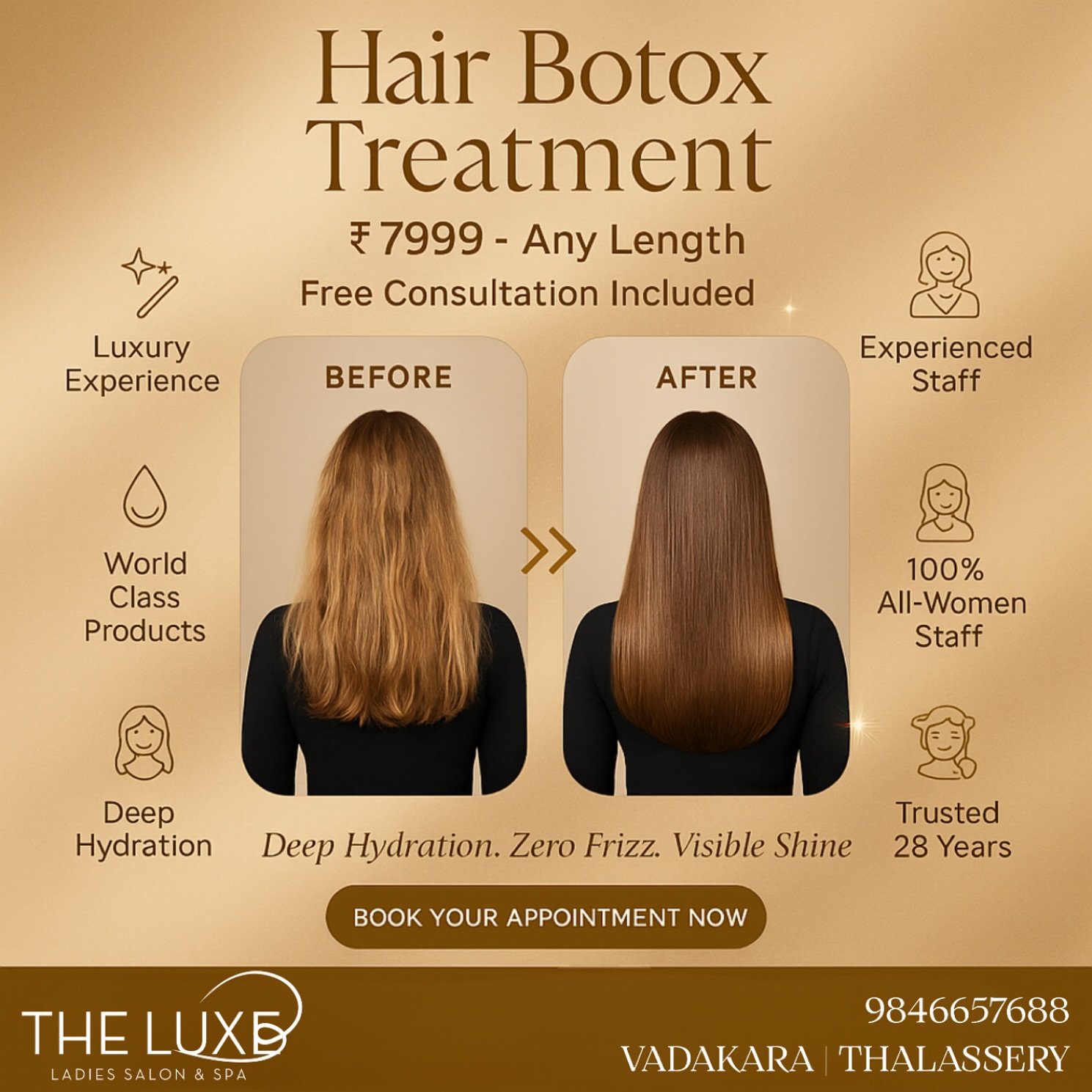Hair Botox Powered By Botoliss @ The Luxe Ladies Salon and Spa