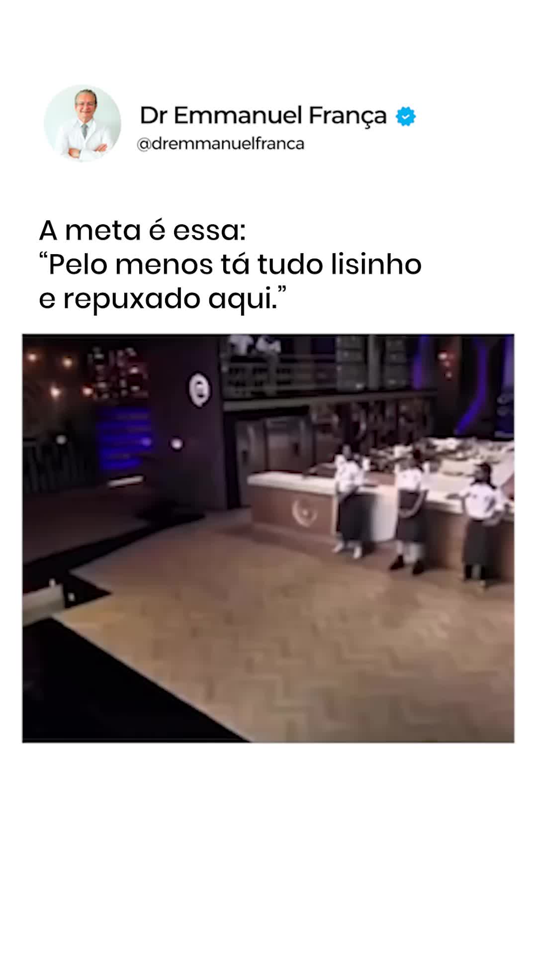 Com o botox em dia, até os detalhes ficam perfeitos! 😏✨ A pele? Lisinha. O sorriso? Incrível. 💉
Dr. Emmanuel França
Dermatologista
CRM 5999 | RQE 636
#BotoxEmDia #PelePerfeita #dremmanuelfrança #dermatologia #botox #pelelisinha