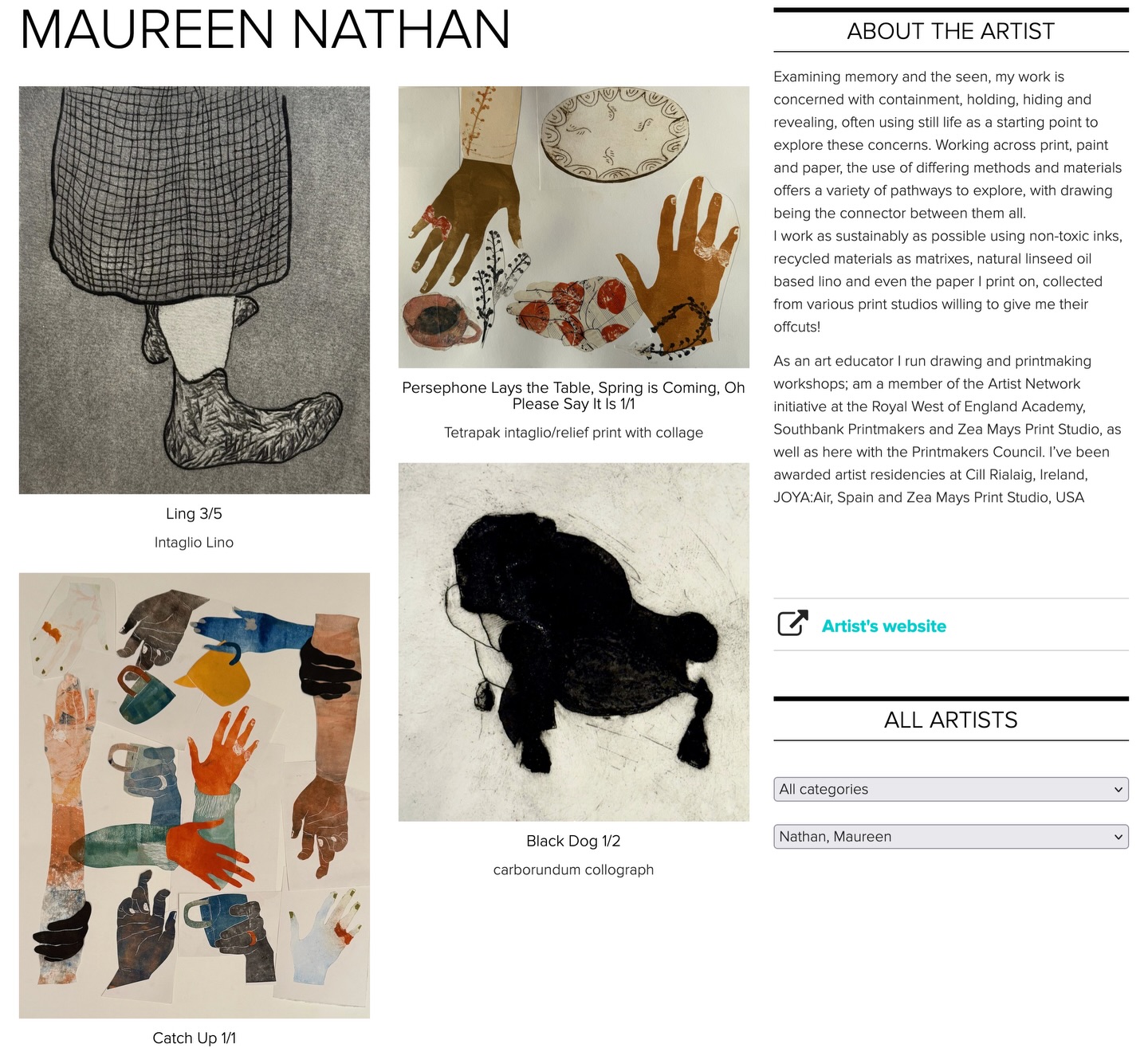 Admin is always a chore but when a task is completed it feels good! Updated my @printmakerscouncil details on their website at the tail end of the 60th Anniversary 💎 a year filled with exhibitions and celebrations of printmaking. I was included ten years ago in their publication Making An Impression to celebrate their 50th, I've been printmaking awhile 😂 They are currently accepting new members!
#printmakers #promotingprint #printmakerscouncil💎