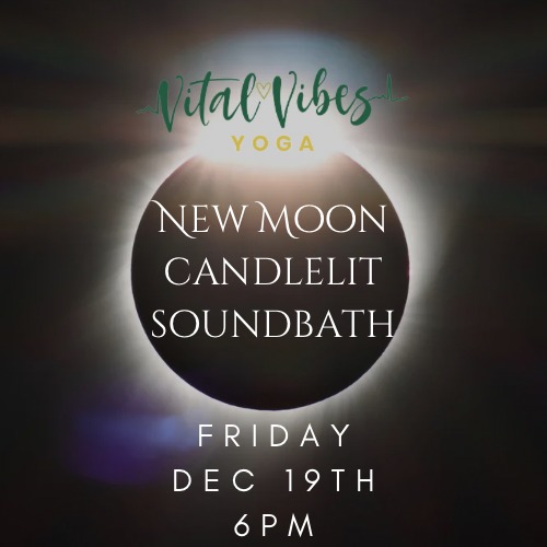 ✨ New Moon Candlelit Holiday Sound Bath ✨
Step out of the holiday rush and into stillness. 🌙
Join us for an evening of candlelight, cozy warmth, and soul-soothing sounds designed to help you reset and realign under the energy of the New Moon.
🕯️ December 19th, 6pm
☕ A warm beverage will be waiting as you arrive.
💛 A perfect experience or gift to share with friends and family.
Space is limited — save your spot today!
#VitalVibesYoga #SoundBath #NewMoonEnergy #HolidayReset #RestAndReceive #YogaCommunity #PeacefulMoments