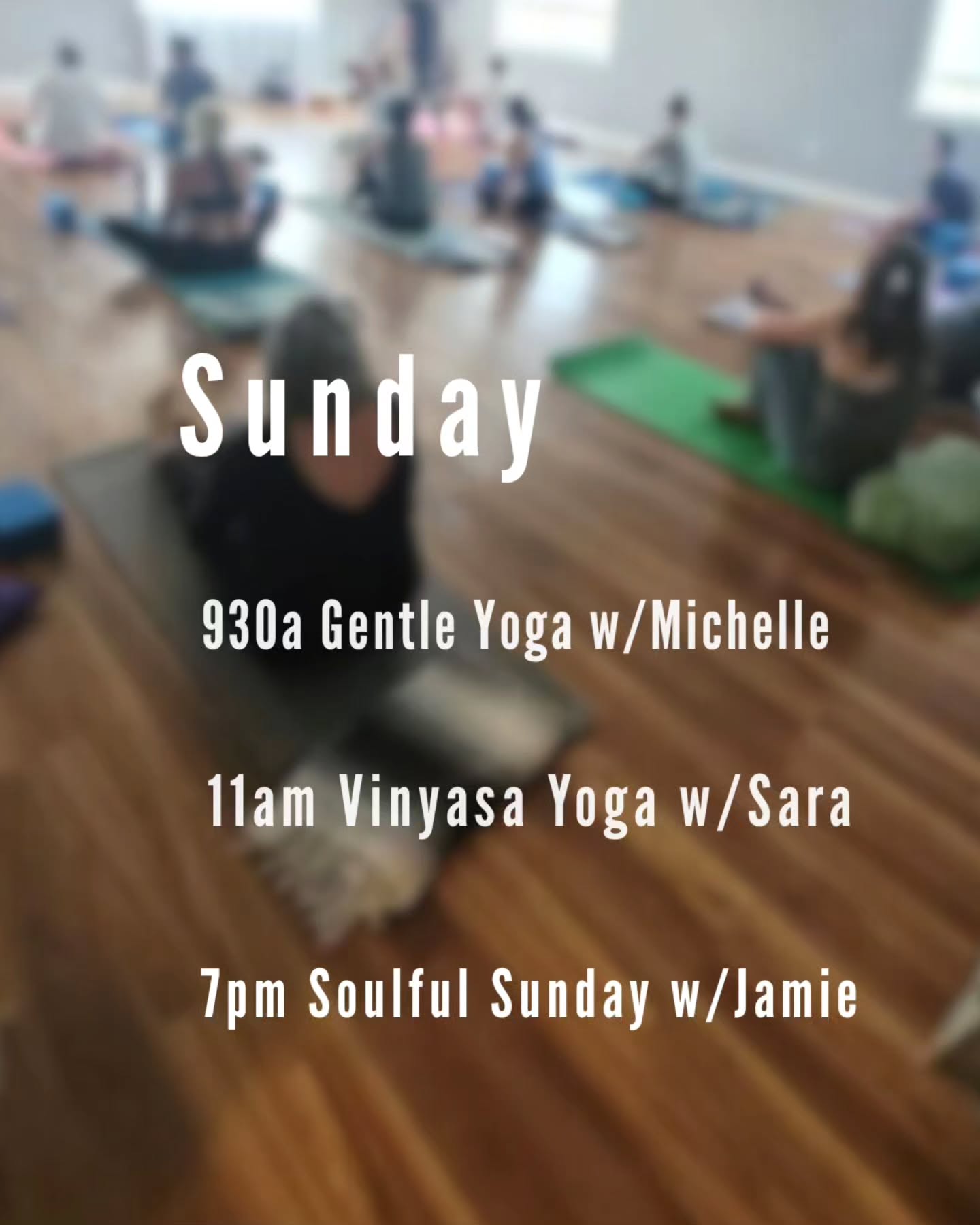 Pop up w/Sara tomorrow at 11!
Sunday's are a great way to start the week centered and relaxed.
#yoga #simplifyyoga #riyoga #coventryri #yogastudio #yogamat #vinyasa #gentleyoga