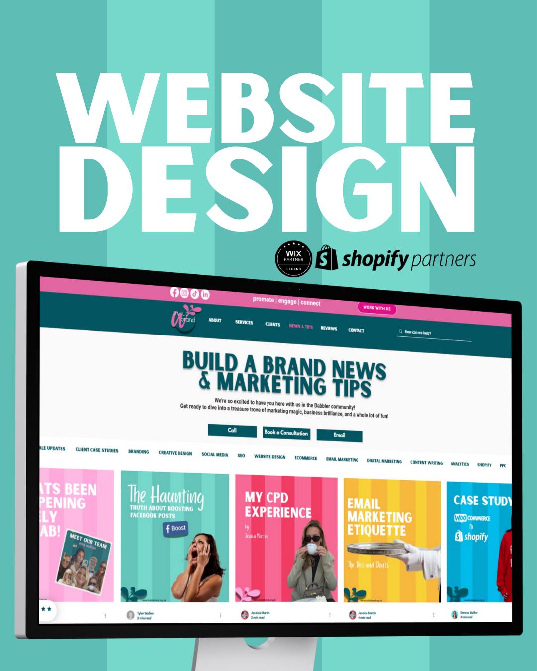 Your website is no longer just a brochure - it’s the heart of your brand.
At Build A Brand, we blend creative flair with technical expertise to build sites that look amazing and perform brilliantly. Whether you're selling with Shopify or showcasing services with Wix, we’ve got you covered.
Ready to make an impression that lasts? 🔗Click the link in bio to book a free consultation.
#WebDesign #BrandBuilding #DigitalMarketing