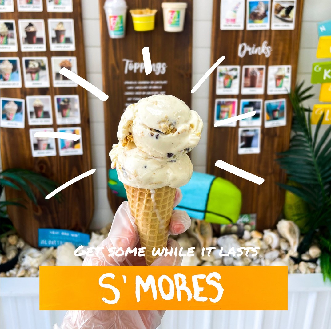 By the campfire or on your couch! 🍂🍫🔥 Anywhere is a great place to indulge in our S'mores flavor. Marshamallow ice cream mixed with homemade s'mores pieces ! Come on in and treat yourself to this tasty seasonal treat. #FallFlavors #S'mores #Yummytreats #ilovetastytoucan #icecream #milkshake #kentisland #madeinmd