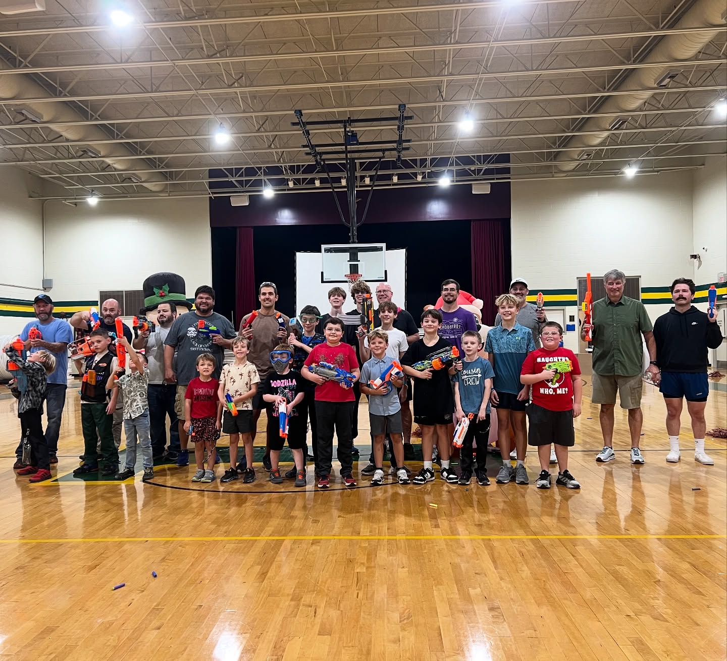 Our father/father figure and son Nerf war was a blast! Thanks to everyone who joined and to those who brought an inflatable!
#incarnationcollierville #nerfwar