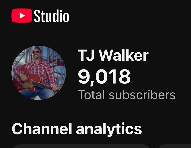 I’ve just hit 9000 subscribers on my Youtube channel. I missed the 9000 on the screen as my subscriber count has been going up fast over the last week or so. My last 2 videos have been really popular….my last one reviewing a Bob Dylan concert which I didn’t enjoy has ruffled a few feathers!! The song is Long Game, one of mine….and this has been a long game. I’ve been posting weekly for 5 years, maybe I’m starting to get somewhere!! #youtube #contentcreator #youtuber #longgame