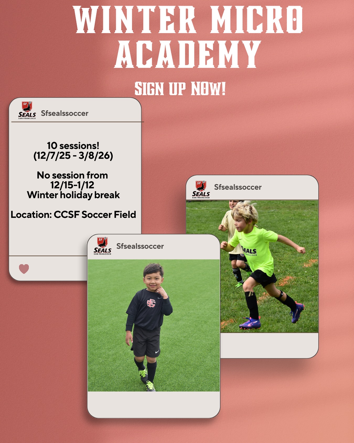 Winter Micro Academy is coming back❗️
-
Make sure to register in our link in bio ?
-
#sealssoccer #itsaboutthejourney #alchemy #stayready #mlsnext #mlsnextpro #anotherone #facts
#thisiswhatwedo #webelieve #fundamentalsfirst