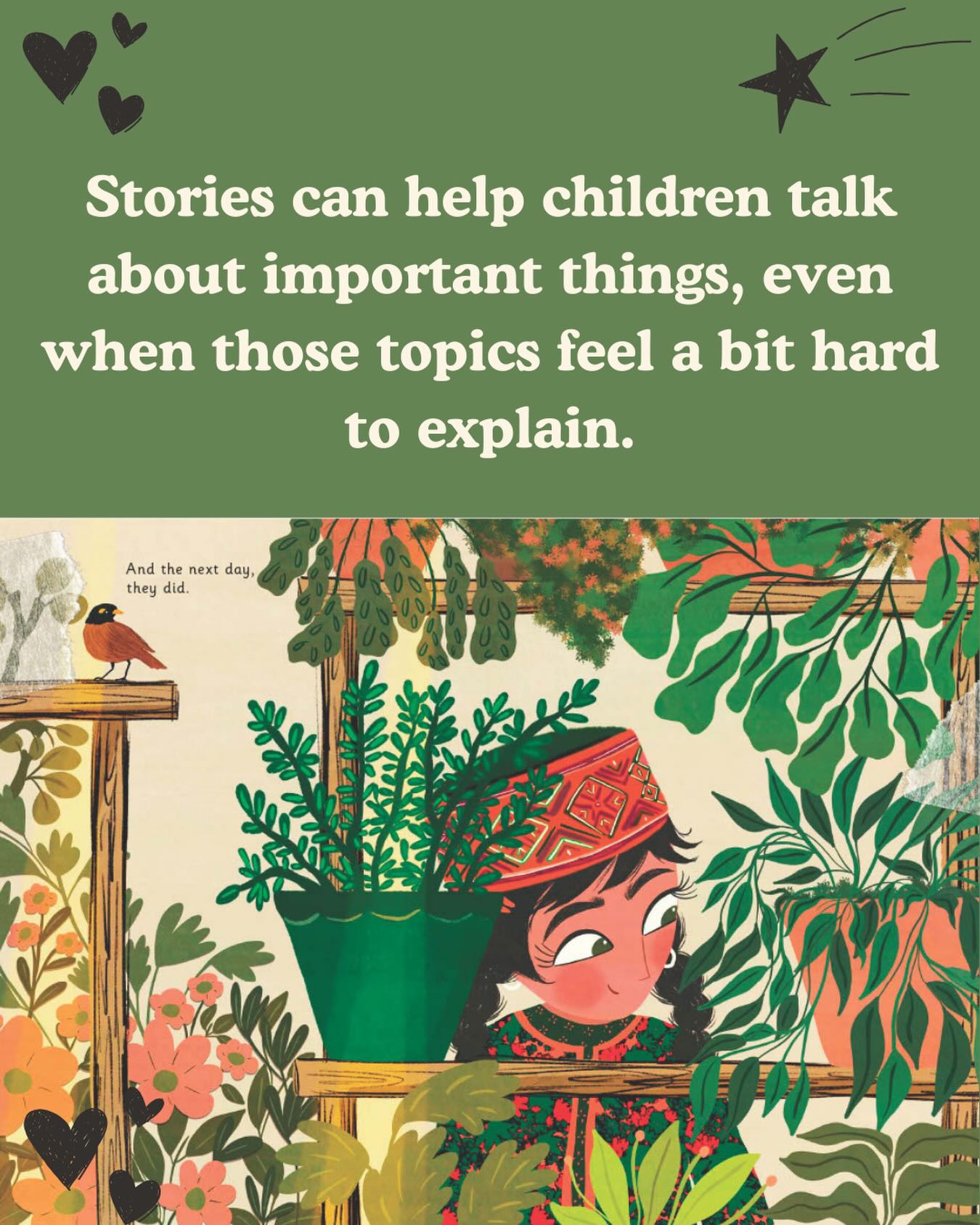 Stories can open gentle conversations with children. A simple page or picture can give them the confidence to share a worry, ask a thoughtful question, or notice something in surroundings they hadn’t paid attention to before. Stories give us a chance to pause with children, to listen, and to share our thoughts.
That’s the heart behind The Gift That Gives Back — a story created to open those soft, meaningful conversations. 🌿💛.
#TheGiftThatGivesBack #BooksAboutNature #EcoKidsBook
#KidsAndNature #CaringForThePlanet #KindnessForKids#CourageForKids
#BedtimeStories #ChildrensBooks #KidsBookstagram #StoriesForChildren
#ParentingTools #conversationstarters