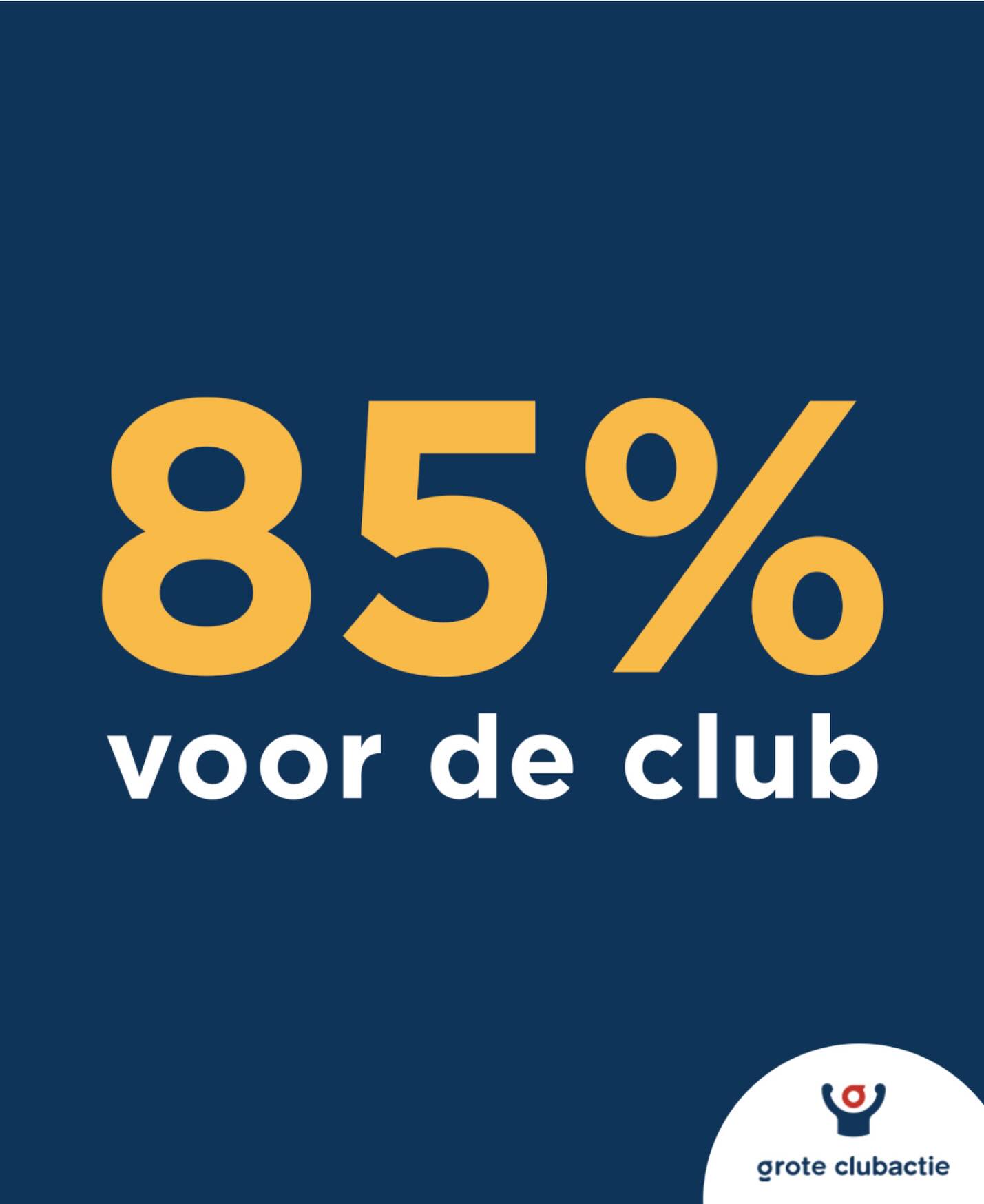 Geweldig, @clubactie vergoot het bedrag wat zij uitbetalen van 80 % van de verkoopwaarde van de verkochte loten naar 85 %! Fantastisch! ??
#groteclubactie #groteclubactie2025