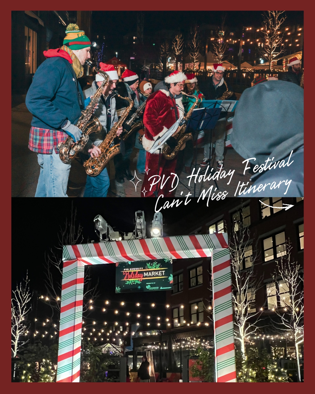 This December, the Creative Capital is turning into a full-on winter wonderland for the PVD Holiday Festival! ❄️??✨
Enjoy a festive lineup of markets, tree lightings, ice skating, hands-on workshops, live music, performance artists, WaterFire, and so much more.
Save this post so you don’t miss a single moment of the magic!