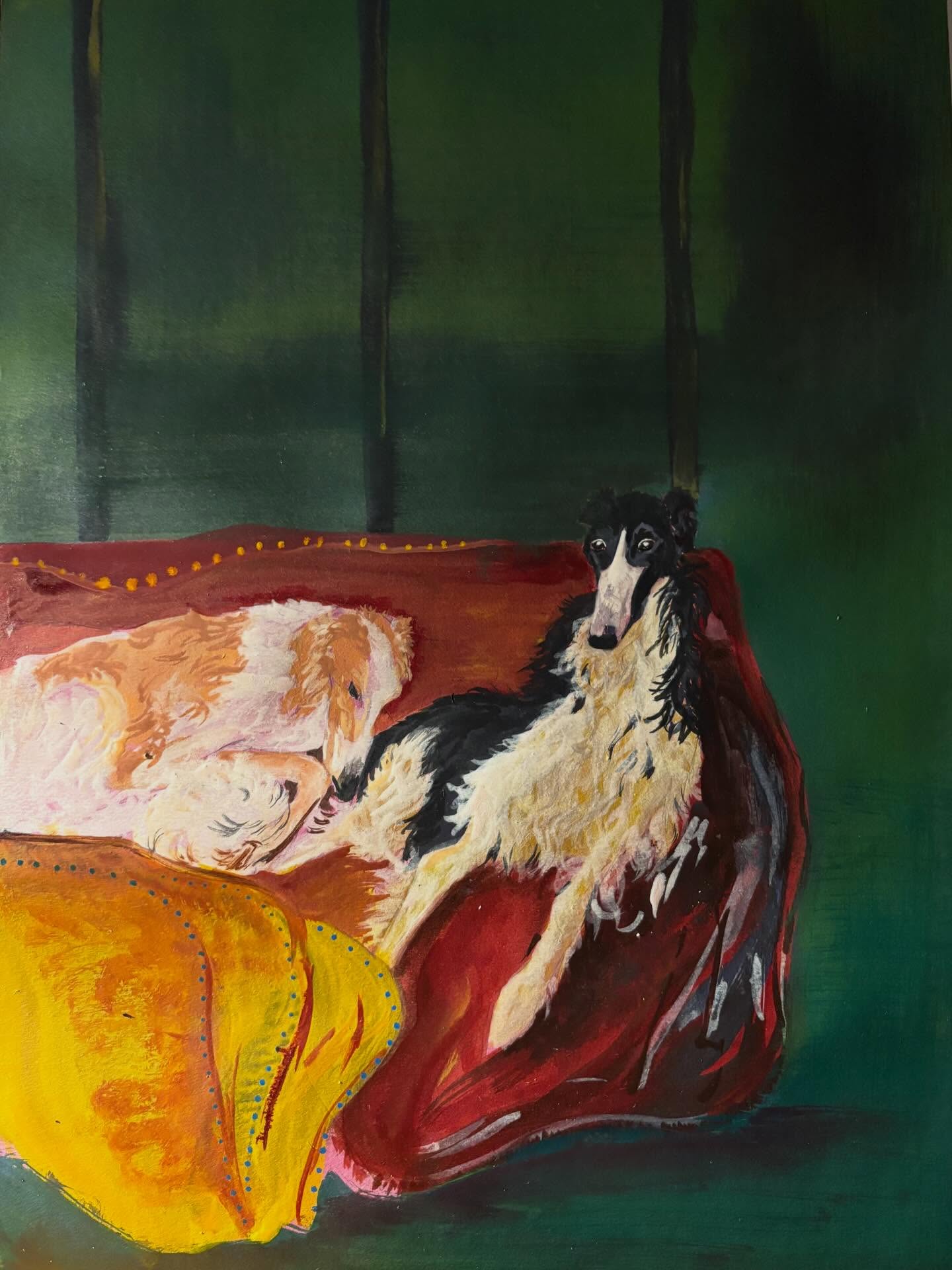 I’m in a little bit of an artist’s block currently, especially with my fine art wildlife artivism
I think a mix of winter setting in, the post-show come-down, and the stress of getting enough work secured for Christmas & the new year as a freelancer >.<
It’s always disconcerting when I want to create, but feel unable to do so. Most the time, the pieces I try and make myself create during the period end up being ones I don’t like…
But @verdeflowerco has magical dogs, and I actually feel pretty happy with this lil painting this afternoon ✨ was channeling renaissance painting vibes & some rich tones I’ve seen from some fantasy-horror artists on TikTok
Anyways ! Lemme know what you think ! 🦋
@dalerrowney1783 acrylic FW inks on purple @cansonpaper
.
.
.
#art #dog #borzoi #artist burnout