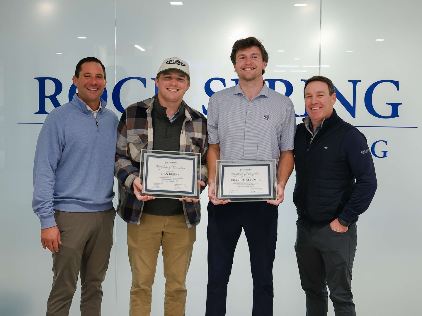 This week marks a meaningful milestone for our Summit Training program as our first trainees, Frankie Altemus and Dan Kerns, have completed their rotations. Over the last several months, they have immersed themselves in every corner of our business, giving them a 360° understanding of how a project comes to life.
When asked about the most surprising thing they learned, Dan reflected on how much change occurs through the whole project phase, "emphasizing the importance of constant communication between the field and the office." Frankie shared similar sentiments about the importance of teamwork and added how excited he is to be part of our mission critical team. He says, "it is exciting to take everything I've learned so far and apply it to projects that demand a commitment to precision and teamwork."
And just as they move forward, we’re excited to welcome our two newest trainees, Michael Ridgway (pictured with Frankie) and Ayden Niemann (pictured with Dan), who are starting their own journeys through the program. It’s a true passing of the torch 🔥 cheers to the future of our team growing stronger.