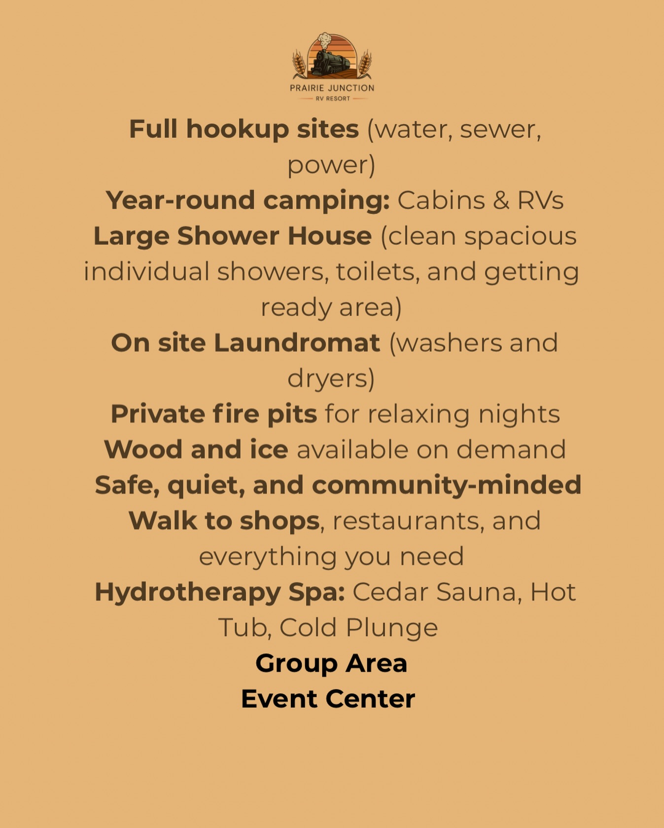 Praire Junctjon in Stettler Alberta is ready to give you and your fam the best mini getaway you have been searching for !
We are an RV Resort full of experiences to help you relax.
Minutes away from downtown Stettler where you can find some gems â¨