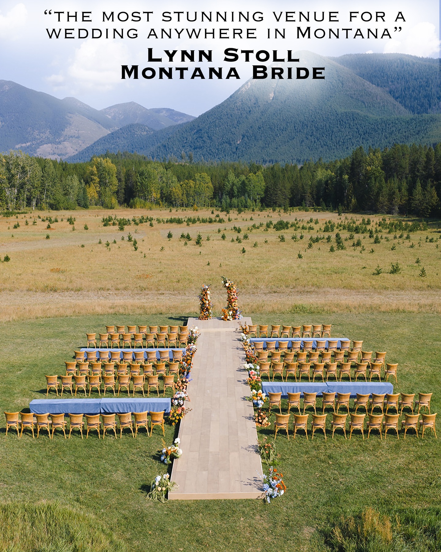 Do you want your wedding here—surrounded by mountains, golden meadows, and the magic of Montana? ?✨
This overhead view captures one of our favorite ceremony setups at Green Valley Ranch. With sweeping mountain backdrops, a private 480-acre historic ranch, and a setting that feels both intimate and iconic, it’s no surprise so many couples choose GVR for their once-in-a-lifetime celebration.
If you’re dreaming of a breathtaking Montana destination wedding, we’d love to help you bring it to life.
Our 2026 dates are limited—reach out anytime to learn more or schedule a tour. ?⛰️
#GreenValleyRanch #MontanaWeddings #WeddingVenue #GVRMontana #FlatheadValley #MontanaWeddingVenue