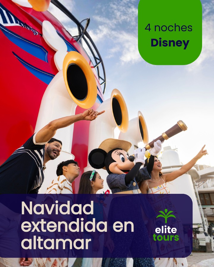 ¿Cierre de año sin plan? ?
Vive 4 noches Disney del 26 al 30/12 con paradas en Nassau y Lookout Cay.
Transparencia total en precios para familia de 4 y asesoría completa.
? Cotiza ahora y asegura tu cabina.
? Propinas no incluidas.
#EliteToursPanamá #DisneyCruise #ViajaEnFamilia