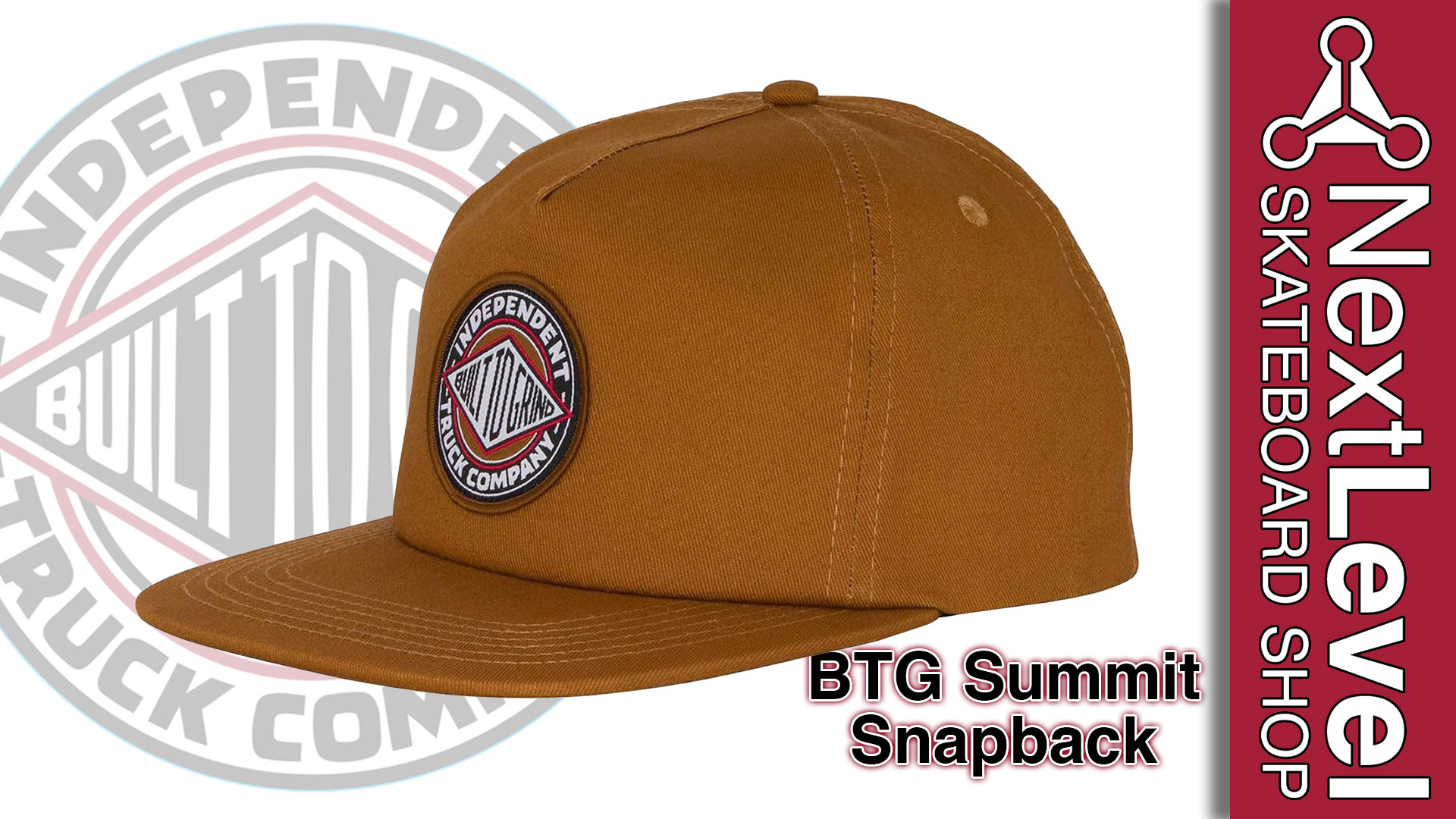 Ride the best in the latest hats and apparel from Independent Trucks. The Independent BTG Summit men's mid profile 5 panel unstructured snapback hat features BTG Summit woven label with merrowed edges, loop label at rear snapback adjuster and custom branded taping. Independent -Built to Grind.
@nextlevel_skateboards
@independenttrucks