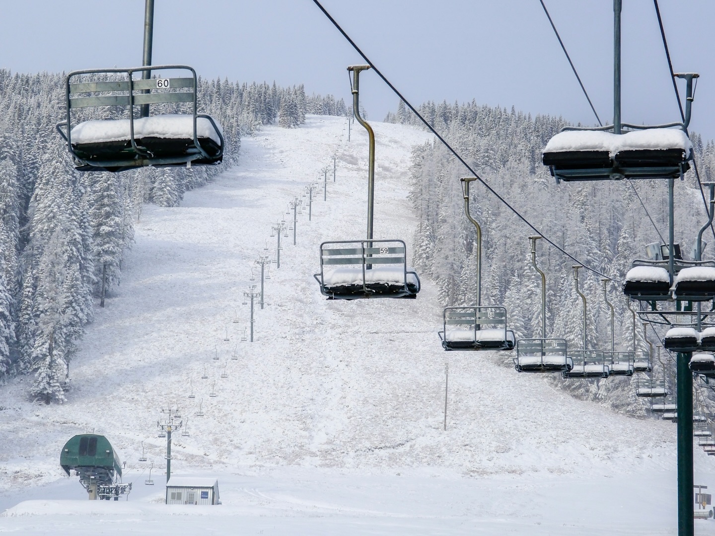 Let it snow, let it snow, let it snow. ❄️
It’s snowing! Winter is finally starting to appear, and with a full week of flakes in the forecast, we’re inching closer to announcing our official opening date. Keep those snow dances going—whatever you did worked, so don’t stop now! If everything keeps lining up, we’re eyeing Saturday, December 13 for Opening Day.
As this storm cycle rolls through, we’re in full base-building mode. Right now we’ve got about 12 inches at the summit and 8 inches at the base. We’re aiming for that magic 24 inches to safely cover early-season obstacles. From harvesting snow in the parking lot to making snow in the learning area, we’re doing everything we can to get the terrain ready. Once the snow stacks up a bit more, our grooming crew will begin the arduous process of track-packing every run wall-to-wall. This can take up to a full week of cat time, but it’s how we build the deep, durable base needed for a long, smooth season.
We’re excited, the mountain is waking up, and winter is finally rolling in. Keep the stoke high—we’re getting closer every day!
#mtspokane #mtspokaneskiandsnowboardpark #spokane #winterinspokane #skiseason #snow