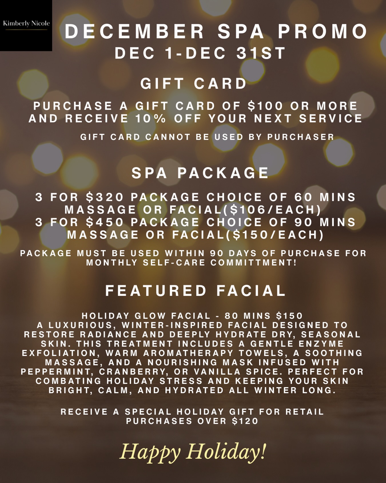 ✨ Hello December and hello to Featured Spa Promos! Tis the season to save and restore your mind, body, and holiday glow! ✨
#december #holiday maryland