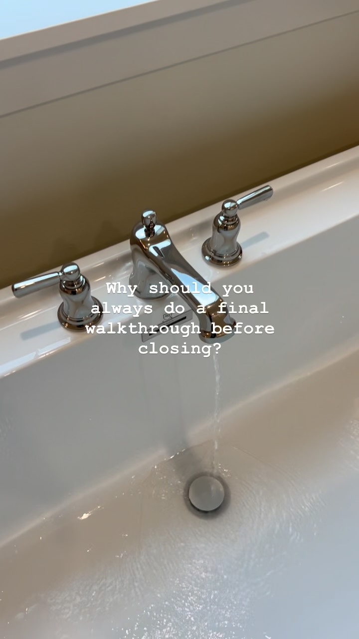 Final walkthrough - this usually means closing is right around the corner. Every buyer is entitled to a walkthrough of the property prior to closing to ensure its condition hasn’t changed. Or, if there are agreed upon repairs/improvements/conditions, everything has been done to match the contract.
Things that we always check -
- plumbing fixtures / water pressure
- signs of leaks
- HVAC
- electrical outlets
- any new concerning smells (gas, must, rodent)
- lights
- appliances
Right now in Washington it’s more important than ever. With all the recent rain and flooding, make sure your asset isn’t affected. *many lenders are requiring additional inspections right now to ensure there hasn’t been any water damage to the property*