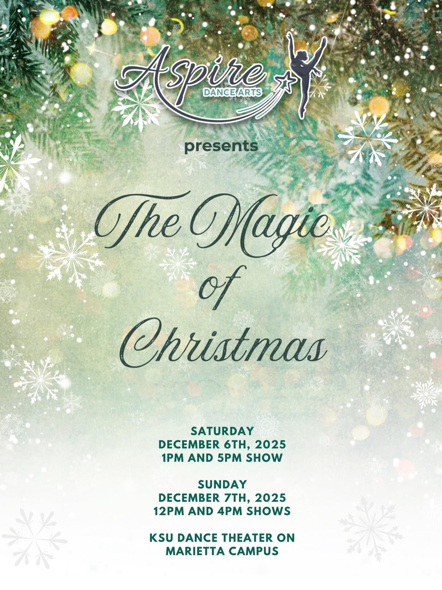 🎄🎅Join us for “The Magic of Christmas” shows this weekend 🤗 Tickets available online!
.
.
.
#christmasshow #magicofchristmas #dancesingact #christmasproductionshow #christmasshowcase