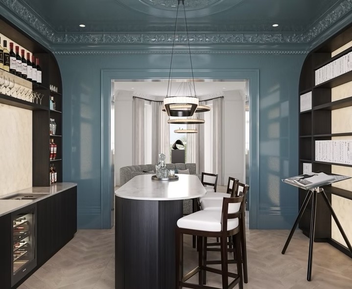 At the heart of Granville lies an open-plan bar come library flowing effortlessly into the living room area — a space where modern living meets classic refinement. A sleek monochrome palette, softened with teal accents and brushed metallics, brings cohesion and warmth.
Susan Van Meter Interiors | Going beyond design
susanvanmeter.com | info@susanvanmeter.com | 0207 971 7797
Lambarde Square, London, SE10 9GF
Read the full blog post here : https://www.susanvanmeter.com/post/a-grand-victorian-gem-meets-modern-classic
#LuxuryKitchens #BreakfastBarDesign #ModernClassic #OpenPlanLiving #LuxuryInteriors #KitchenDesignUK #VictorianRestoration #InteriorDesign #ElegantInteriors #SusanVanMeterInteriors #LondonHomes #LuxuryLiving #InteriorInspiration #BespokeDesign #TimelessHomes