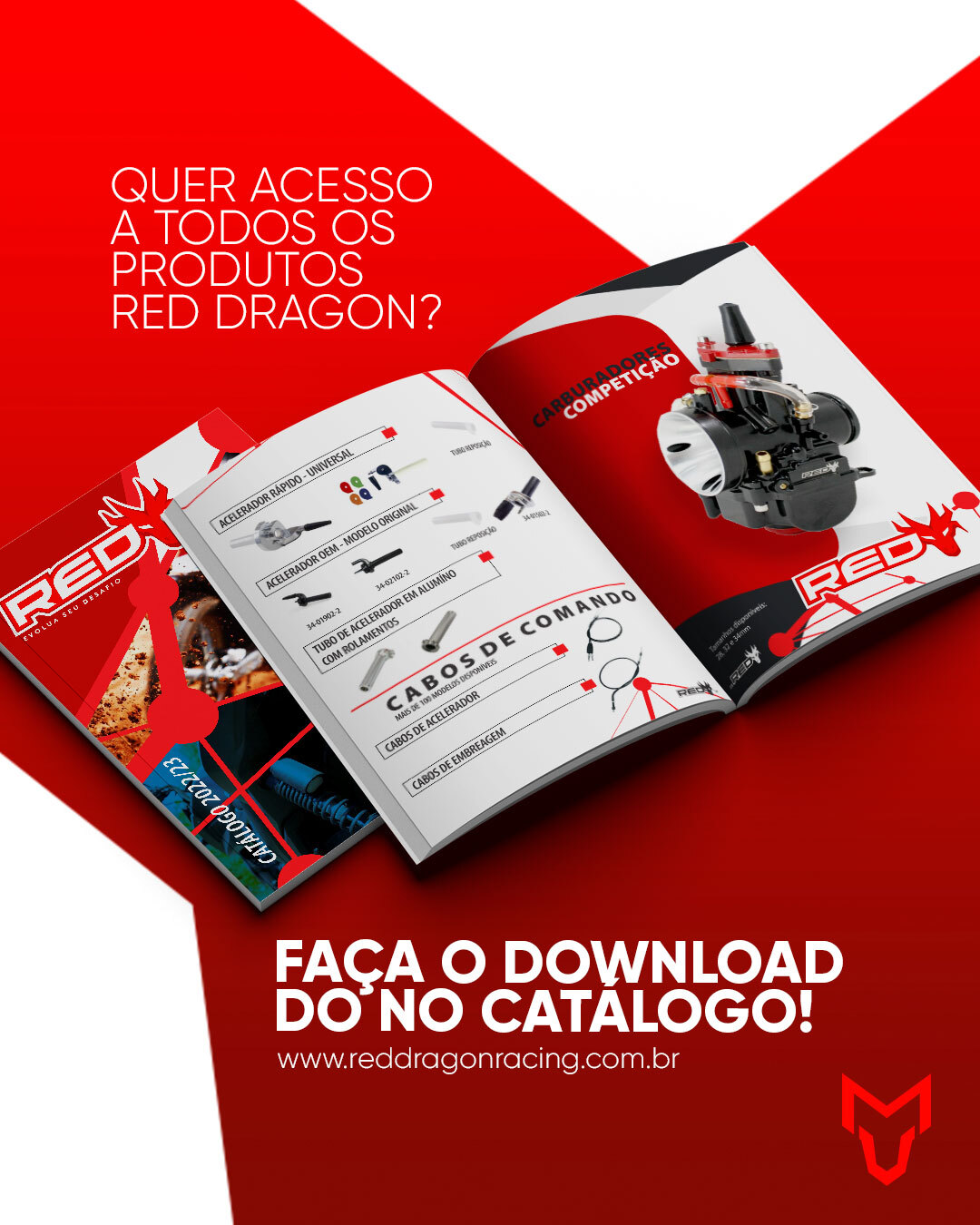 📲 Quer acesso a todos os nossos produtos, com especificações técnicas e detalhes exclusivos?
Então baixe agora o nosso catálogo completo e tenha a linha RED Dragon na palma da sua mão!
Acesse: www.reddragonracing.com.br
#CatálogoRED #DownloadJá #RedDragonRacing #PeçasDeAltaPerformance #TudoParaSuaMoto #ProfissionaisDaOficina #RedÉTecnologia