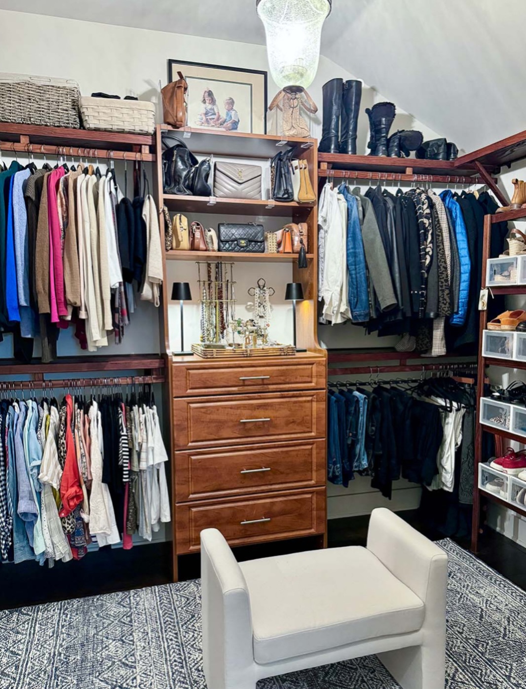 Friendly reminder: a wardrobe you LOVE to create + play in starts with an organized, chaos-free closet space. And THAT starts with a buying strategy that is thoughtful and intentional. Don’t let manufactured “need” or instagram-created scarcity mindset clutter your personal dressing room!