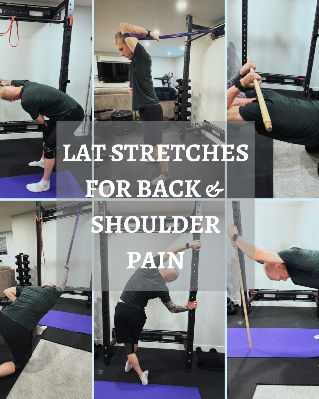 Tight lats can be an underlying cause of back and shoulder pain due to the muscle’s attachment to both areas. It can also explain limited mobility or discomfort with movements such as reaching, hanging, climbing, and overhead pressing.
.
In BJJ, tight lats can explain why doing underhooks might be difficult/painful, or why you feel extra discomfort if someone puts you in a head-arm triangle.
.
If tight lats are the culprit for your sorrows, these are some stretches that can help! However, there are many other potential reasons for your shoulder and back pain as well. As always, we recommend to see a physiotherapist near you for a proper assessment and treatment plan!
.
Please comment or share if you found this helpful!
.
Thanks @stablesteve for being my photo model!
.
If you are in Calgary, Alberta and have pain, come see us!
📍111-11420 27 Street SE, Calgary, AB
▫️rehabontap.com