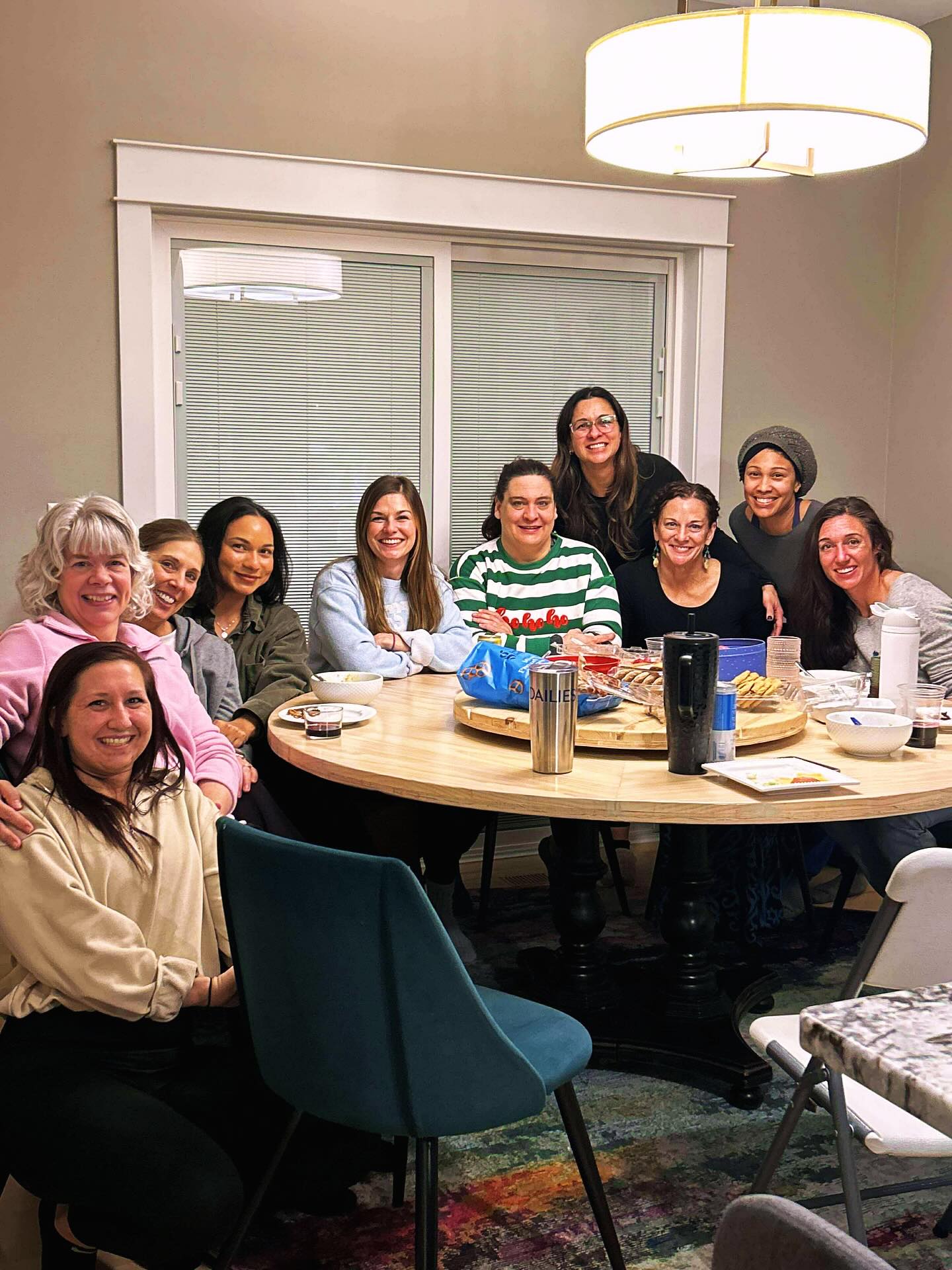 💯 We have the BEST sisterhood! 👯♀️Thank you, @whitneyk98 for hosting our annual Women’s Ornament Exchange! The spicy soup, belly laughs and beautiful ornaments made for a night we will never forget!