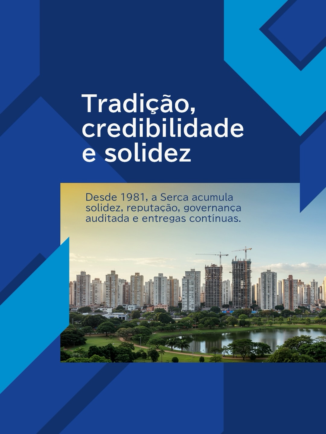 Tradição que inspira confiança, engenharia que entrega resultado.
Nosso protocolo de construção nasceu de um SGQ sólido, ou seja, projeto, engenharia e obra construídos sob padrões claros, medições e checagens.
Isso garante qualidade consistente, prazos controlados e um pós-obra sustentável, que reafirma nossa credibilidade no longo prazo.
O resultado é um alto controle de obra, baixo índice de assistência técnica e governança séria. Nosso pós-obra é eficiente e nosso compromisso vai ao encontro da satisfação do cliente.
A Serca entrega solidez do começo ao fim — do traço do projeto à entrega das chaves.
Serca - tradição que inspira! Futuro se constrói!
#ProtocoloSerca #TradiçãoEConfiança #EngenhariaDeQualidade #ConstruçãoComSolidez #ProjetoBemExecutado