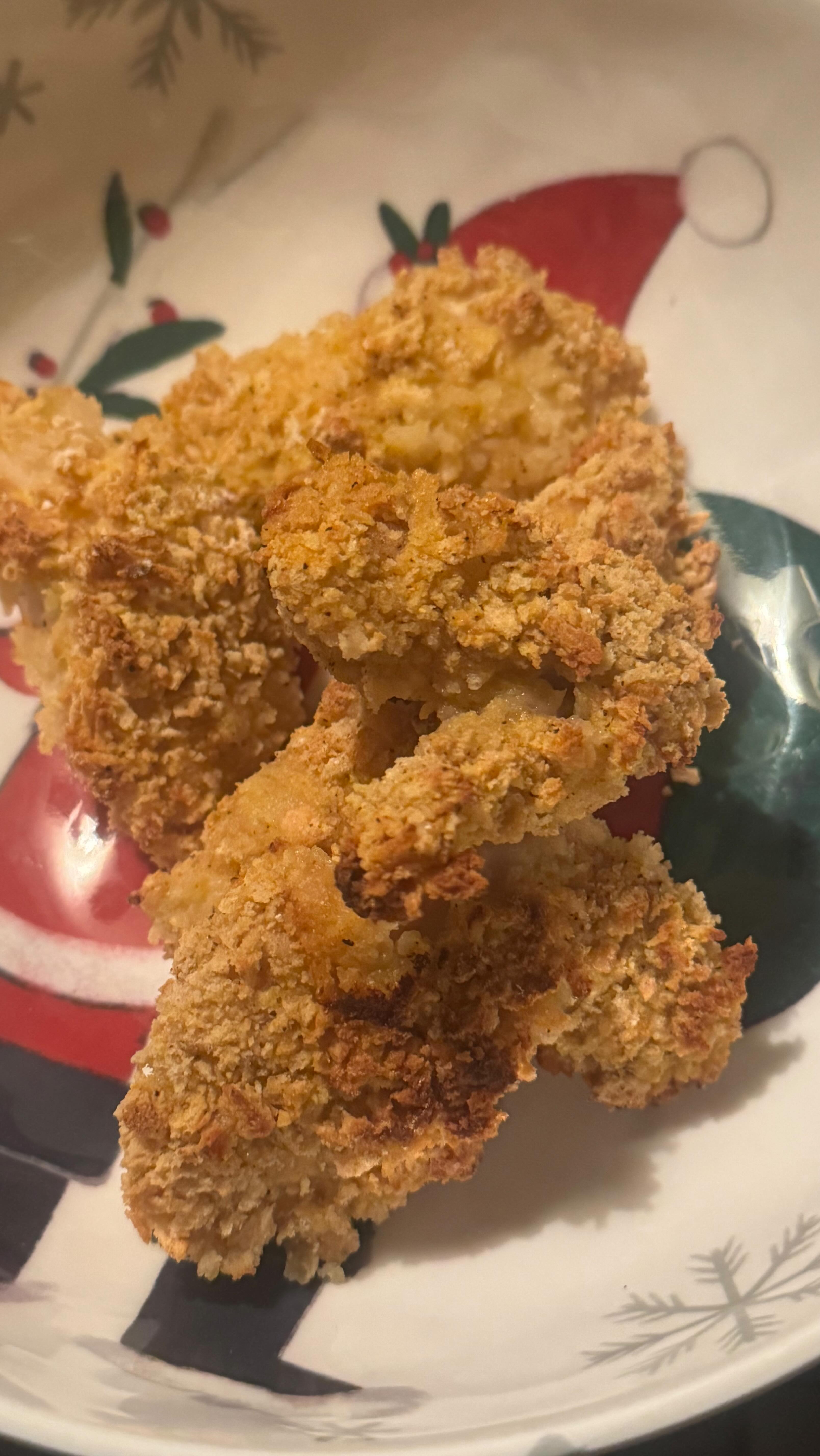 Quick Easy Recipe for our chicken strips and bits
Pat the chicken dry with a paper towel
Dredge in some flour and spices - whatever you have on hand I used garlic, salt, pepper, and paprika
Then put them in egg and some milk or water
Finish in some breadcrumbs or panko I add some garlic to the mix
Place on a baking sheet
Cook at 400 degrees for 20-25 mins
#farmersmarketfinds #dinnermadeeasy #chickenrecipes