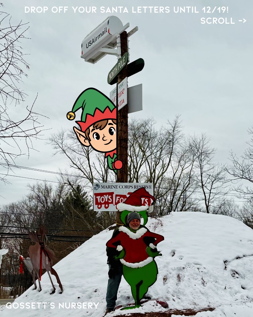Santa letters are in full swing! His elves have sent out ~200 letters and are collecting more from the following locations until 12/19:
🎅 Gossett’s Nursery
🎅 Goldens Bridge Post Office
🎅 Cross River Post Office
🎅 South Salem Post Office
🎅 Vista Post Office
🎅 Onatru Farm House