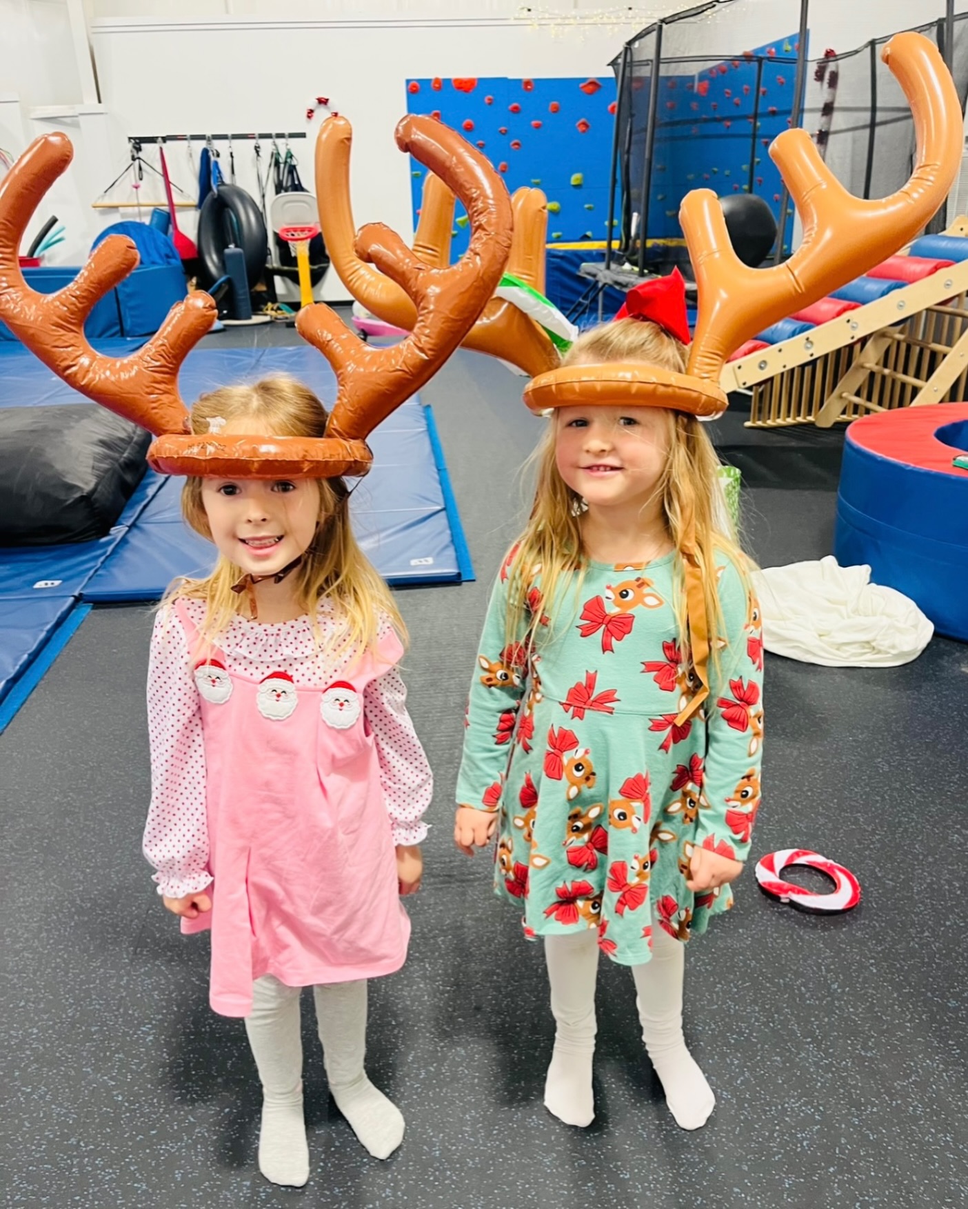 Some of Santa’s helpers showed up at work today! ??? #hoggtherapypediatrics #hoggtherapy #tistheseason