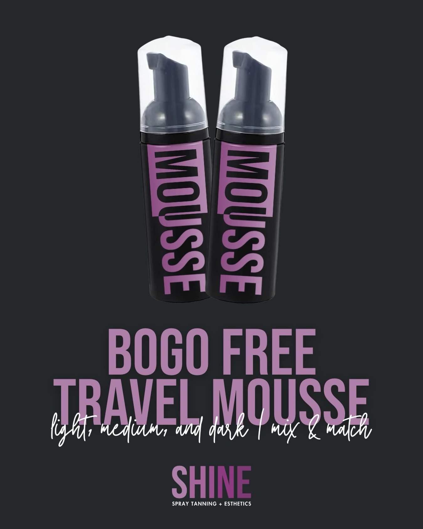 Stocking stuffer = checked 🎄✨
Our BOGO FREE Travel Mousse is the perfect bronzed-on-the-go gift. Light, medium, or dark - mix & match to keep for yourself or split with someone else. It’s easy, mess-free, and gives you a flawless bronzed look anytime, anywhere. 💜
Grab yours while they last and add a little bronze to someone’s stocking. 🎁 Shop in-store or click the link in our bio!!
#shinespraytanning #shinemousse #omahaspraytanning #selftanningmousse #stockingstufferideas