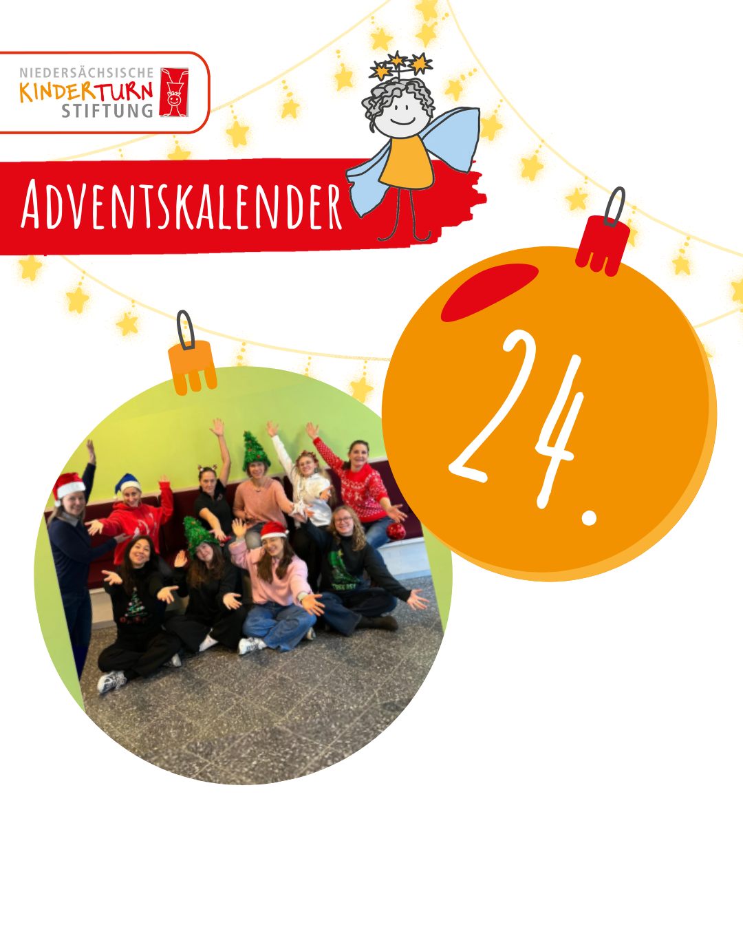 ?Bewegter Adventskalender '25 ?
Frohe Weihnachten von der Niedersächsischen Kinderturnstiftung❤️
Wir wünschen allen Kindern, Familien, Kitas, Vereinen und Partner*innen eine warme, gemütliche und fröhliche Weihnachtszeit – voller kleiner Bewegungsmomente, Zeit füreinander und leuchtender Kinderaugen. ?
Habt schöne Feiertage im Kreis eurer Lieblingsmenschen! ✨
#Kinderturnstiftungnds#KinderfürBewegungbegeistern#BewegterAdventskalender#Stiftungsgruß