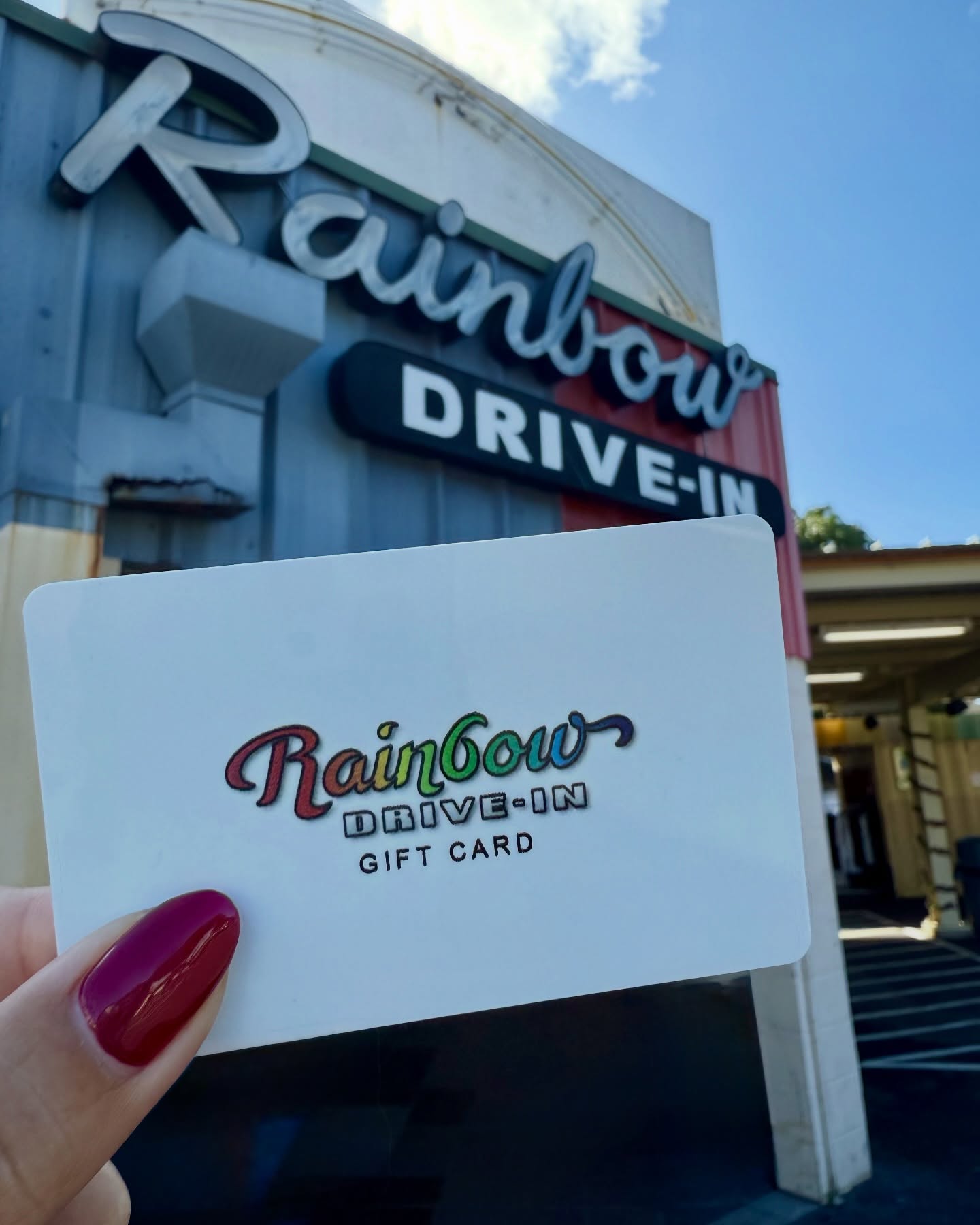 Last day for FREE Slush Float coupon offer✨
Purchase $50 in Rainbow Drive-In gift cards and enjoy a FREE small slush or slush float coupon! Perfect for those last minute gifts 🎁
Offer available today 12/24/25, while supplies last! Get it at Rainbow Drive-In Kapahulu, Kalihi, & Pearlridge or online at www.rainbowtiki.com. Be sure to check our modified holiday hours.
Gift cards may not be purchased using other gift cards. Cards must be purchased during the offer dates; no coupons will be issued for purchases before or after the promo period. The $50 total may be split among multiple cards (minimum $5 per card) in the same transaction. Coupon valid till 2/28/26.