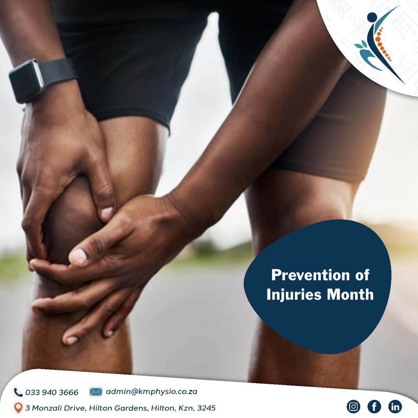 🏃♂️ Injury Prevention Month 🎄
With the holiday season here, many of you will be playing more sport, staying active and starting healthy habits as you build towards your 2026 goals and that summer body 💪☀️
Remember to:
✔️ Warm up properly
✔️ Strengthen consistently
✔️ Listen to your body and pace yourself
Be mindful of how you approach your sporting, gym and workout activities. Remember, prevention is always better than recovery.
Don’t work through the pain, let Kae-Motion Physio help you! ☺️
📞 033 940 3666
📧 admin@kmphysio.co.za
🌐 www.kmphysio.co.za
“Moving together with you!” 🏃♀️
.
.
.
#kaemotionphysiotherapy #kaemotionphysio #physiotherapy #physiotherapist #physio #sportsinjury #chronicdisease #musculoskeletal #medical #health #sportsmedicine #exerciseismedicine #healthy #pain #hiltonsportsmedicine #hiltonhealthcenter #injuryprevention #hospital #festiveseason
#movingtogetherwithyou #southafrica #schoolsports #sportsphysio #doctor