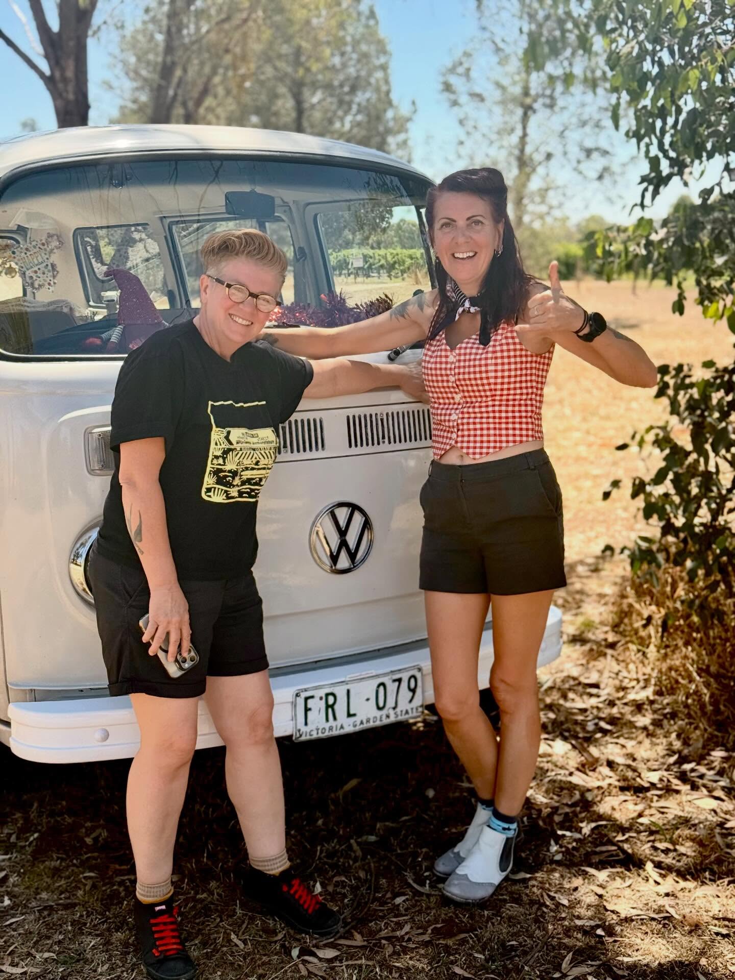 The penultimate wine tour of 2025 with these two legends, for a birthday surprise, as we tootled around the Rutherglen region visiting some fabulous cellar doors.
One of the girls is also a wine tour host, in another region, so we was able to compare tips and comment on wine tasting experiences of 2025, one of which was most memorable on yesterdays tour!
It was a pleasure meeting you both and your love for Kombi’s, wine and a bloomin good day out!
#bestwinetour #uniqueexperiences #rutherglen