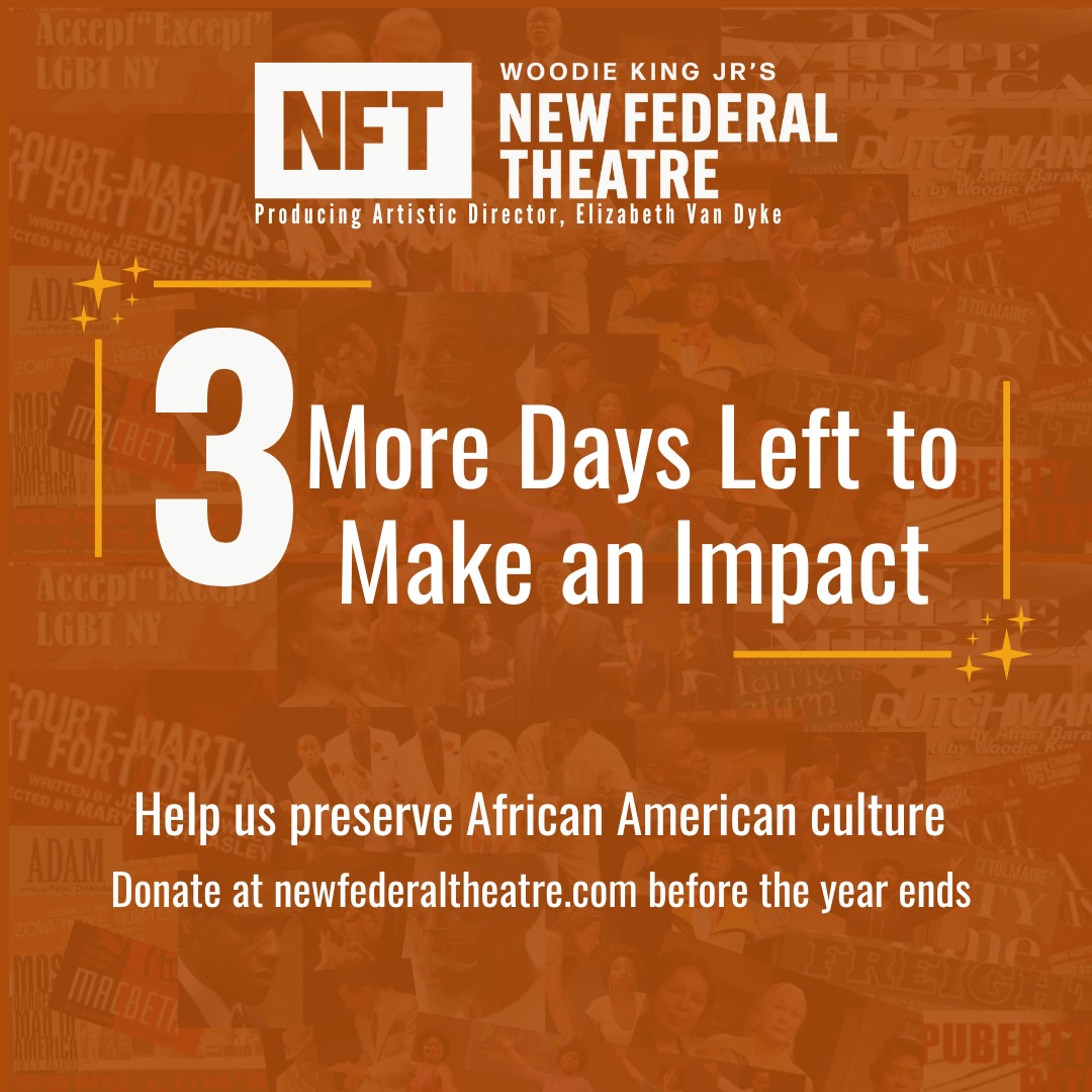 ⏳ ONLY 3 DAYS LEFT to make your 2025 tax-deductible gift to NFT! Help us preserve African American culture. Donate now: at the link in our bio #Countdown #YearEndGiving