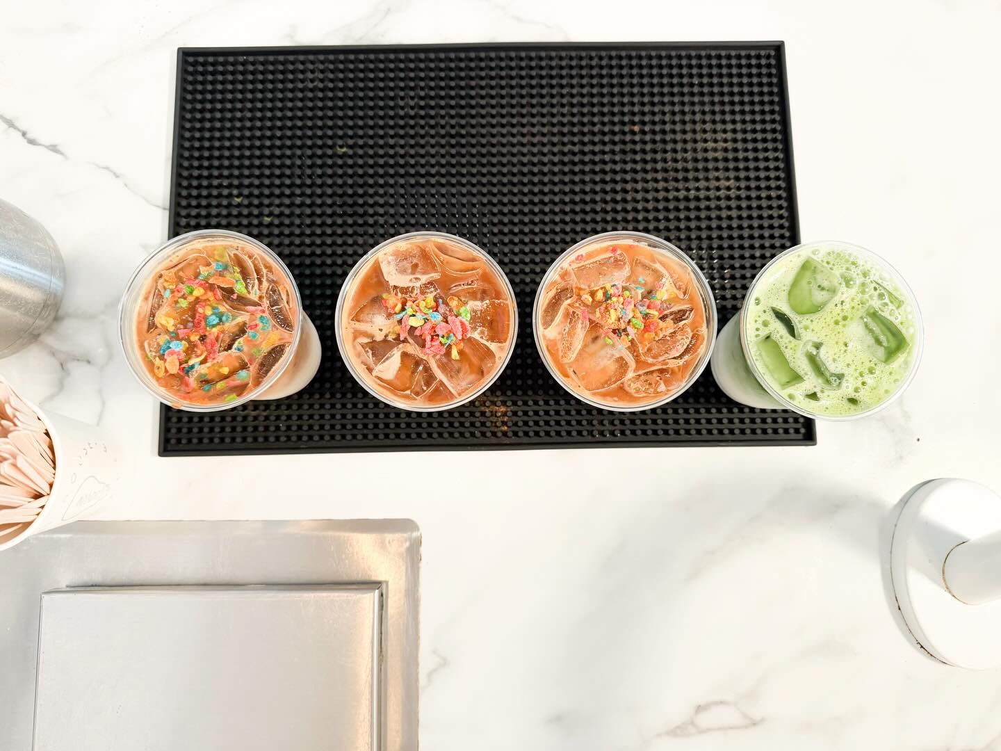 Duck duck goose, but make it: Cereal, cereal, Cereal, Matcha. 🦆🦆🪿😜