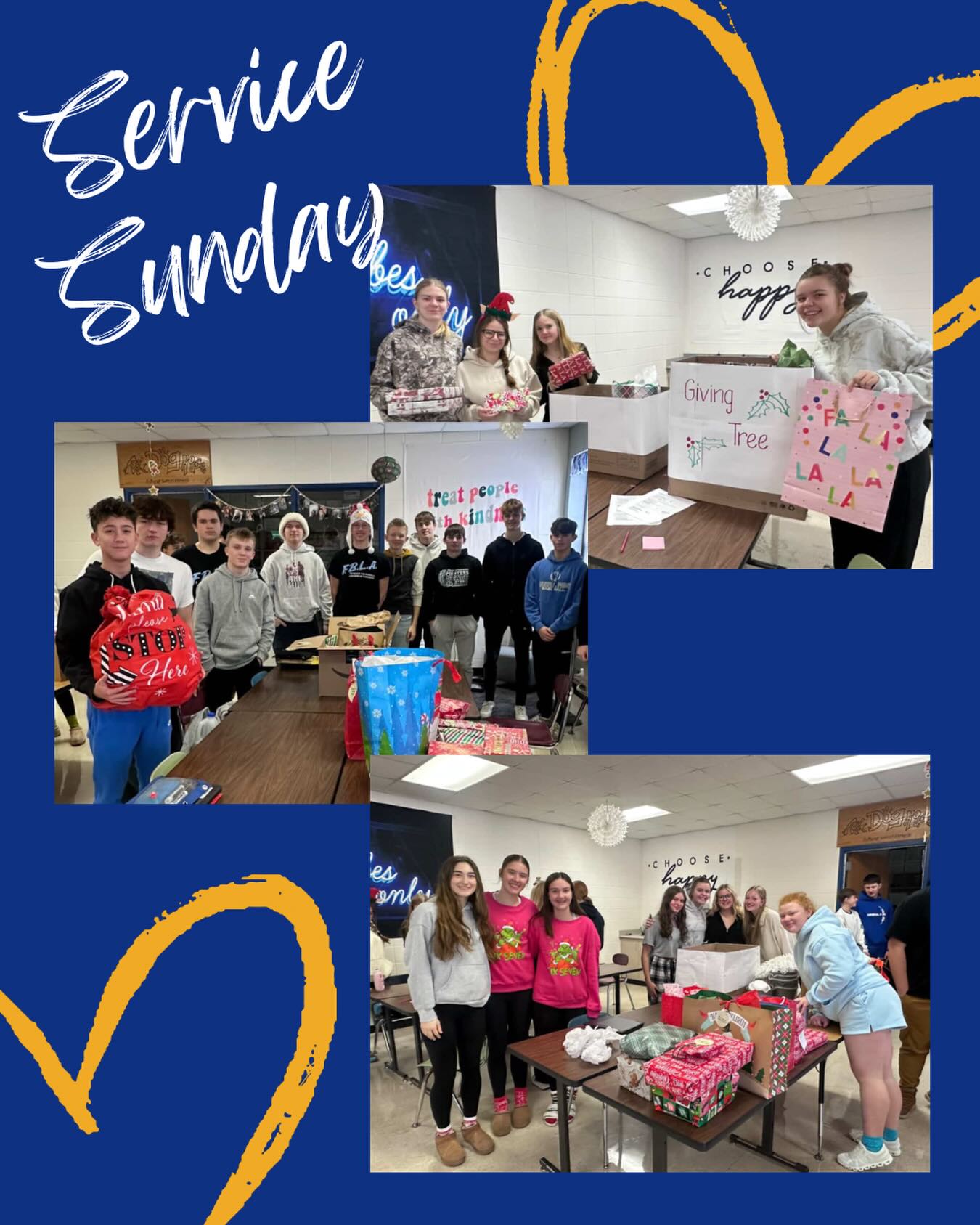 Mineral Point FBLA sponsored 6 local children in their giving tree collection! Thank you for making this holiday season brighter!
To be featured in a Service Sunday post, fill out the form in our bio!