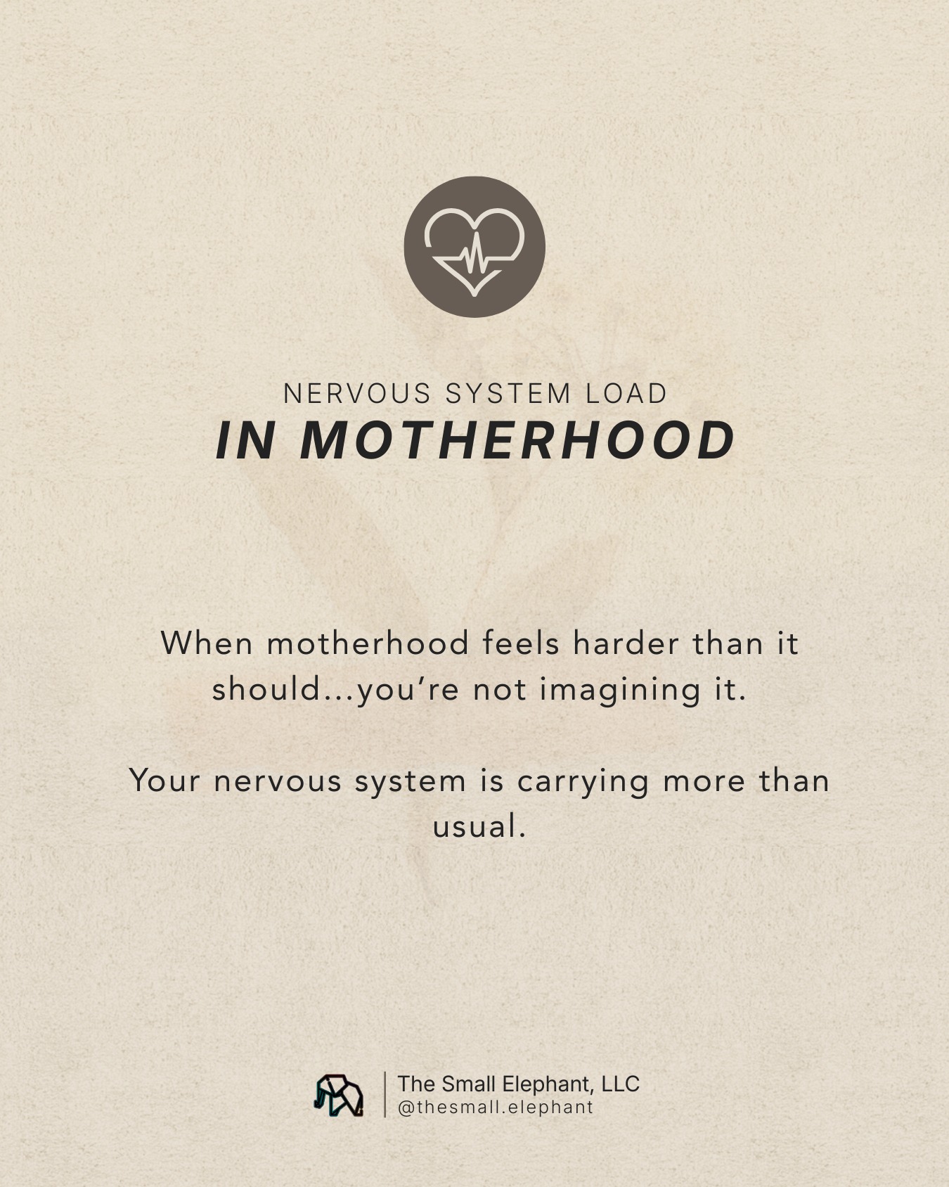 There’s a reason motherhood feels so hard all the time.
You’re carrying the emotional load of not only yourself, but of each of your children also.
Not only that, you also hold the time load — the responsibility of keeping everyone moving, regulated, and connected.
That kind of load taxes the nervous system. And when your nervous system is running hot, even small demands can feel overwhelming.
There’s nothing wrong with you. You don’t need to try harder — you just need gentler pacing and softer expectations.
Follow for more understanding and tips within neurodivergent motherhood. 🤍
Save this for the hard days; save this for your future self.
#NervousSystemSupport #GentleParenting #Neuroaffirming #EmotionalLoad #TheSmallElephant