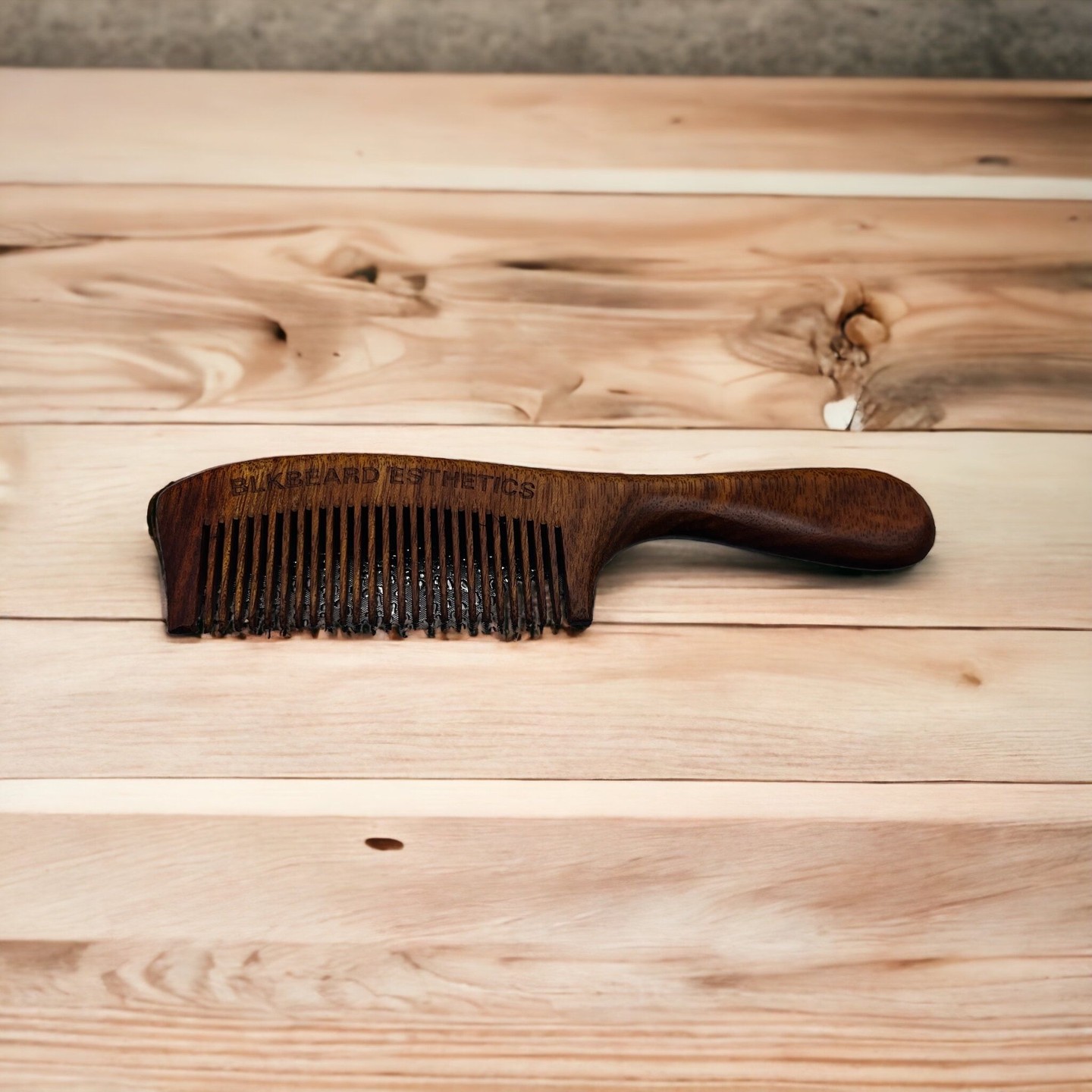 Sandalwood combs for men who care about detail. Shop now: https://www.blkbeardesthetics.com