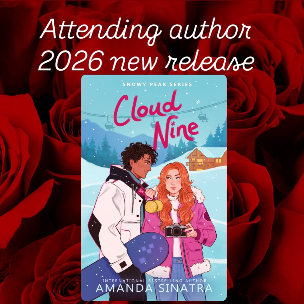 @authoramandasinatra second book releasing in 2026 is CLOUD NINE which will also be available for purchase at her table during #ritv26
Cloud Nine book 1 in the Snowy Peak Series- a sports rom com
Synopsis:
A snowboarder with nothing to lose.
A photographer with something to prove.
A deal that takes them to new heights.
Hannah St. Pierre has sworn off men for good. After her last relationship went up in flames thanks to her new PCOS diagnosis, she’s decided to focus on her health and growing her photography business in the heart of Boston. When her best friend Maya asks for help saving her family’s ski resort in Vermont, Hannah packs her bags for a week of photography, snow, and fun.
What she didn’t plan on? Noah Hart-the arrogant, hot as sin, two-time-Olympian she’s meant to work with to put Snowy Peak back on the map. Except he seems to want nothing more than to get in her way and pester her at every turn.
When he’s injured during practice, the two strike a deal: Hannah helps him get ready for the resort’s New Year showcase, and he helps her unwind by any means necessary. As the clock ticks down and the line they drew in the snow starts to blur, they’re both left wondering if they’re ready to leave cloud nine...
Tropes:
FMC Photographer x 2x gold Medal Olympian Snowboarder
Witter Banter
Enemies to Lovers
PCOS rep
Anxiety Rep
He crawls
Open door spice
#romantasy #romantasyinthevalley #amandasinatra #bookconvention
