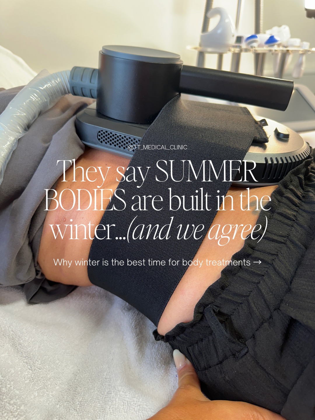 Winter = the smartest time to tighten, tone, and sculpt.
Less sun exposure, smoother recovery, and more time for your body to do what it does best, respond, repair, and refine. By the time warmer weather arrives, your results aren’t starting… they’re already showing.
If body sculpting, toning, or skin tightening is on your 2026 vision board, this is your sign to start now.
✨ Strategic treatments. Medical expertise. Real results.
Ready to plan your winter prep season?
DM us to book your consultation or ask about our body contouring treatments.
#BridgendBodyContouring #MedicalAestheticsBridgend #BodySculptingBridgend