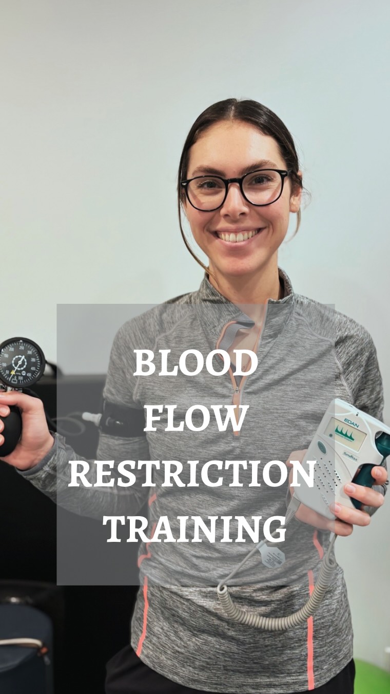 Blood Flow Restriction (BFR) training is a rehab technique that temporarily restricts blood flow during resistance exercise to help promote strength gains and prevent muscle loss.
.
This occlusion creates metabolic stress, which can lead to earlier muscle fatigue and greater motor unit recruitment (Cognetti et al, 2022). As a result, this can stimulate muscle growth and lead to strength gains.
.
Thus, BFR is an excellent way to lift more with decreased joint stress, which is great for individuals who cannot lift heavier loads (yet) due to injury, pain, or surgical restrictions.
Interested? Head to our website to book with our physiotherapist Cassidy (link in bio) or if you want to read more about BFR training!
📍111-11420 27 Street SE, Calgary, AB
▫️rehabontap.com
Cognetti, D. J., Sheean, A. J., & Owens, J. G. (2022). Blood Flow Restriction Therapy and Its Use for Rehabilitation and Return to Sport: Physiology, Application, and Guidelines for Implementation. Arthroscopy, sports medicine, and rehabilitation, 4(1), e71–e76. https://doi.org/10.1016/j.asmr.2021.09.025