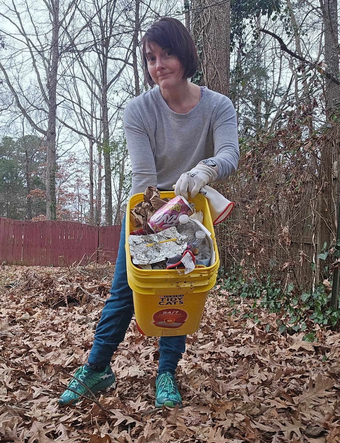 Are you ever afraid that I'll just - get shot?
I'm sometimes afraid I'll just get shot.
Sometimes when you're an empathetic person doing empathetic things in an unempathetic world, you just -
Might.
Get.
Shot.
Four pounds of trash picked up from the neighborhood!
