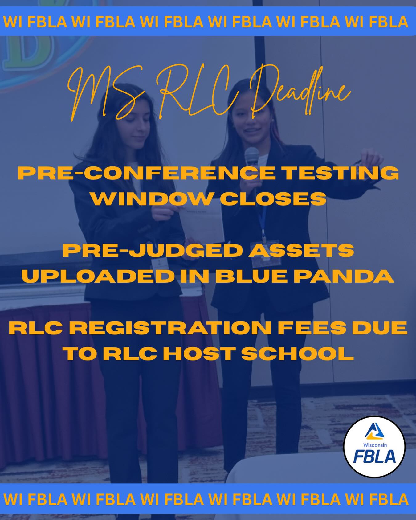 Today at 4pm is the MS RLC Receipt Deadline! Make sure your chapter has everything listed above complete, we can’t wait to see you at RLC!