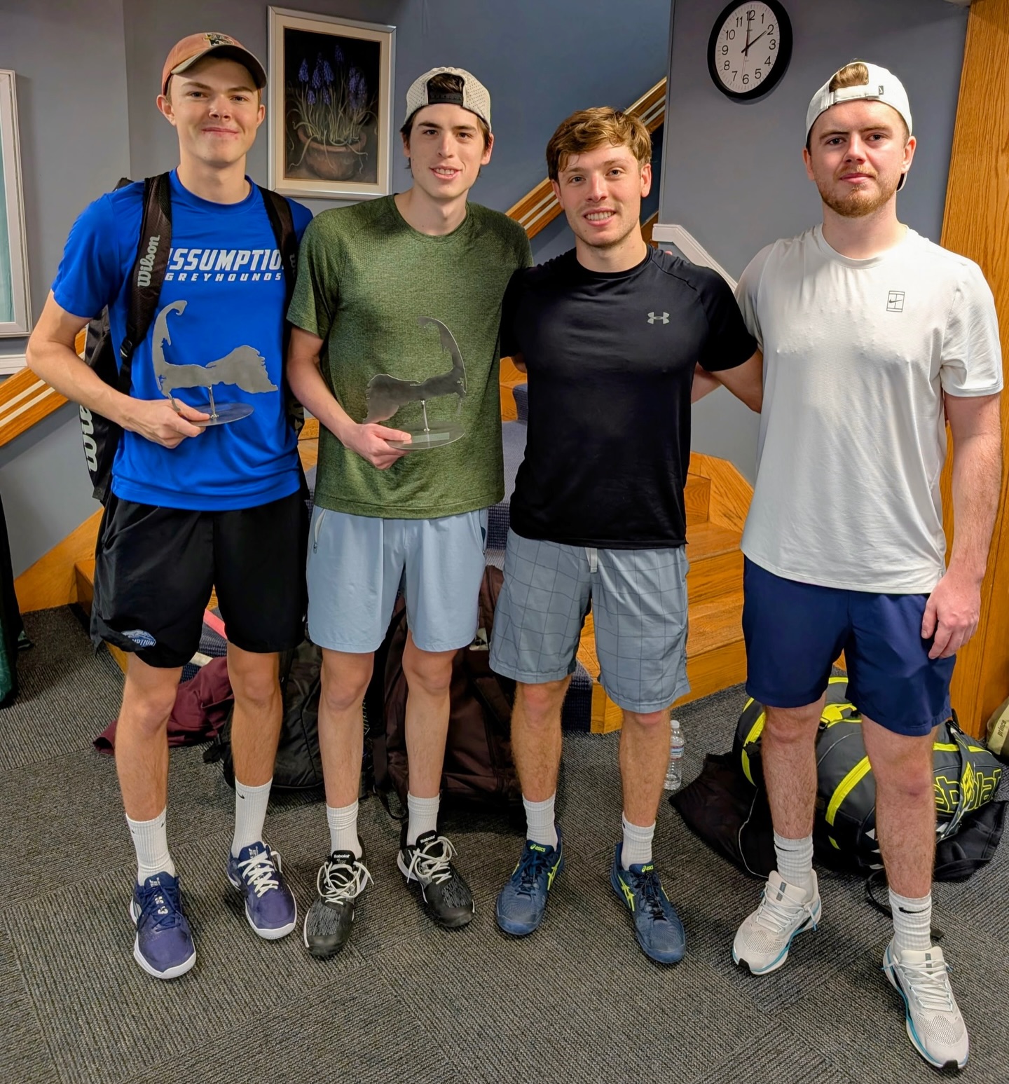 A huge thank you to JB Tree & Landscaping for sponsoring our tournament this past weekend! We had a record number of participants, 150 players. The courts were filled with great energy and competition all weekend long. 🏆
Men’s Open
Winners: Jose Davila & Nolan O’Brien
Finalists: Christian Duffy & Max Bonte
Women’s Open
Winners: Anna Makarova & Catherine McLeod
Finalists: Chealsey Giatrelis & Libby Campbell
Women’s A
Winners: Michelle Waldron & Nicole Waldron
Finalists: Jane Craig & Lauriene Morin
Men’s A
Winners: Samuel Etre & Roman Pavluchenko
Finalists: Mario Mariani & Joao Garcia
Women’s B
Winners: Anna Kimball & Liz Bradley
Finalists: Allyson Clappin & Corey Lewis
Men’s B
Winners: John Bridges & Eric Rogers
Finalists: Kevin Kelly & Chuck Valli
Women’s 55+
Winners: Pam Feeney & Baysie Wightman
Finalists: Christine Taylor & Bonnie Loedel
Men’s 55+
Winners: Dwain Dadoly & Peter Dunlap
Finalists: Joe Bucchiano & Peter Weinman
Junior Doubles
Winners: Garret Keyser & Porter Keyser
Finalists: Aria Leskel & Daniel Cheglakov